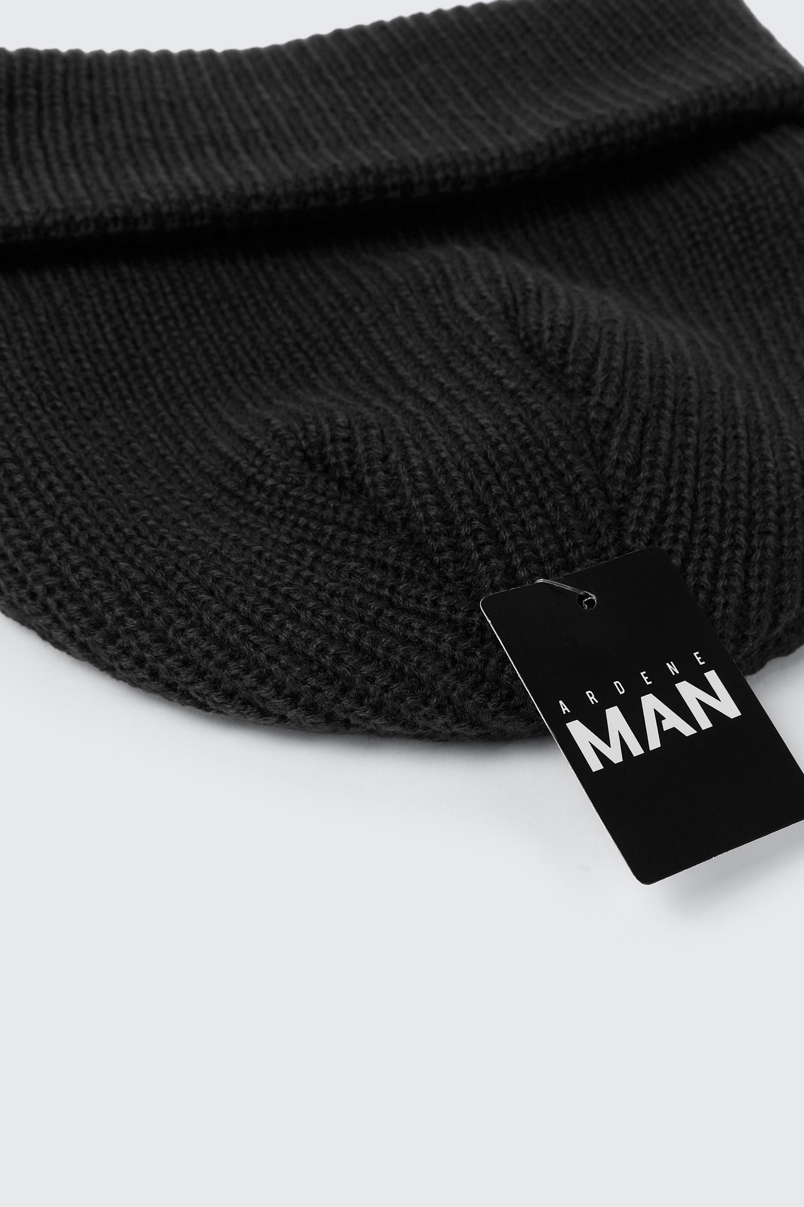 Ribbed Short Roll Beanie