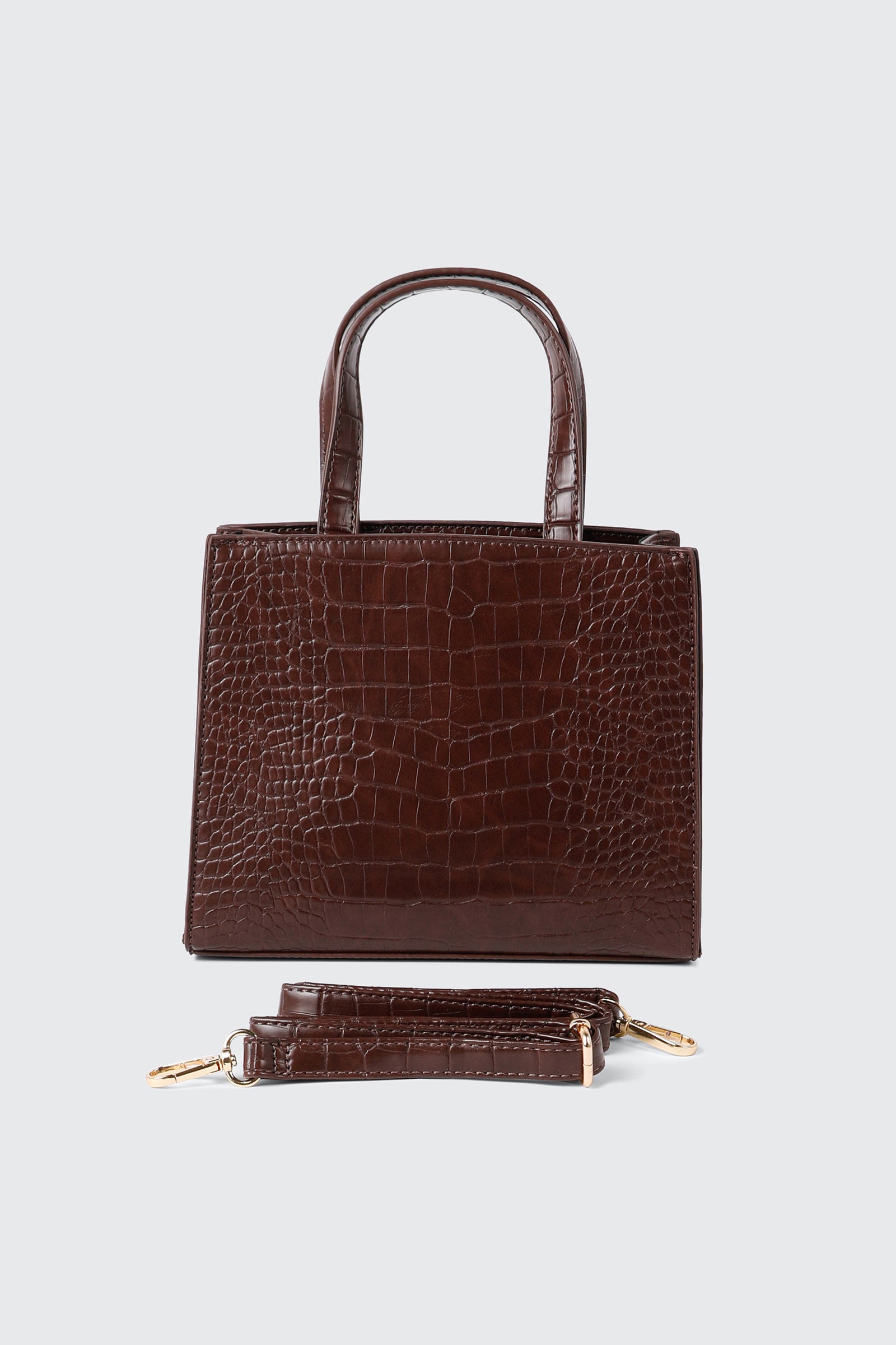 Croc Embossed Small Tote