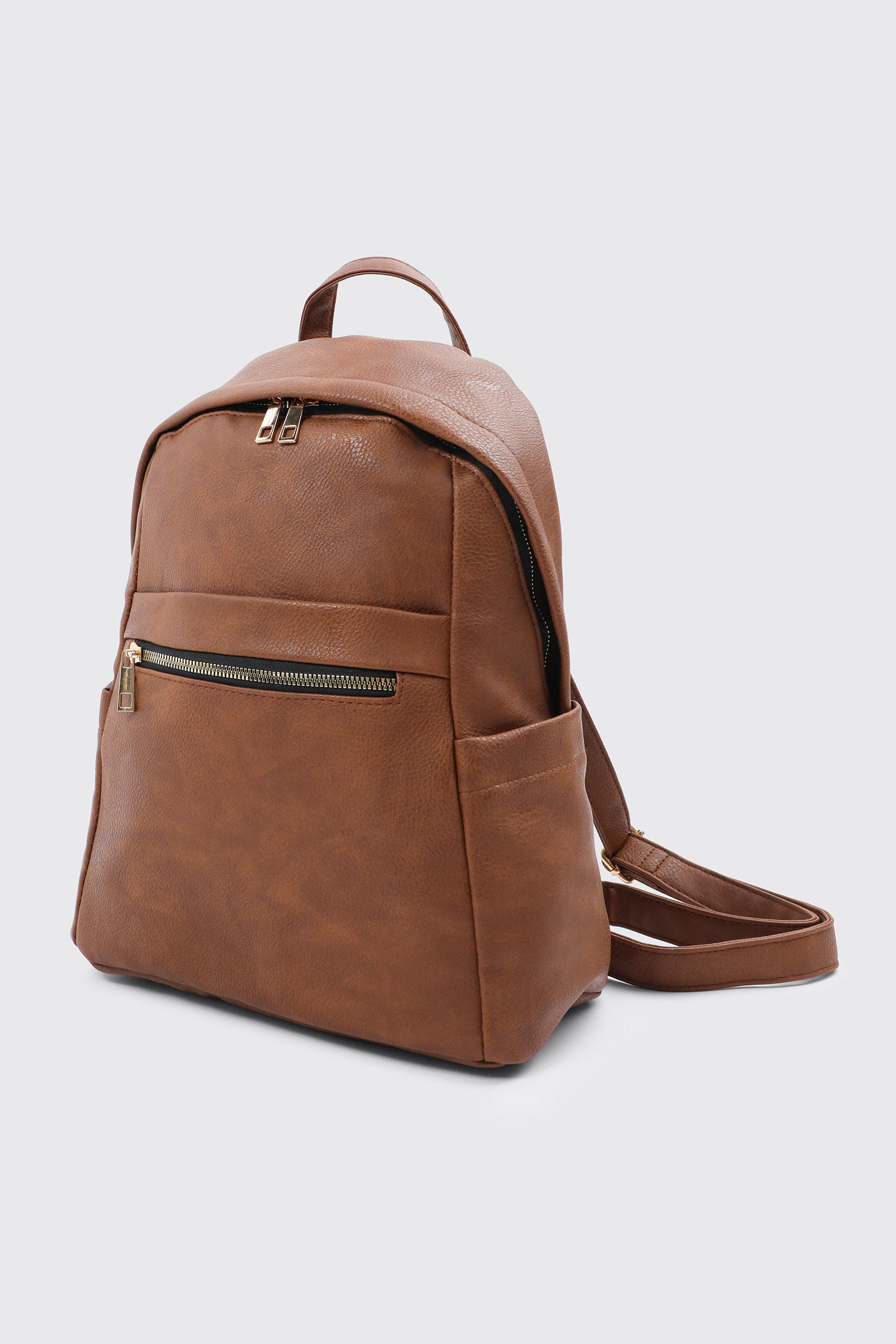 Faux Leather Backpack