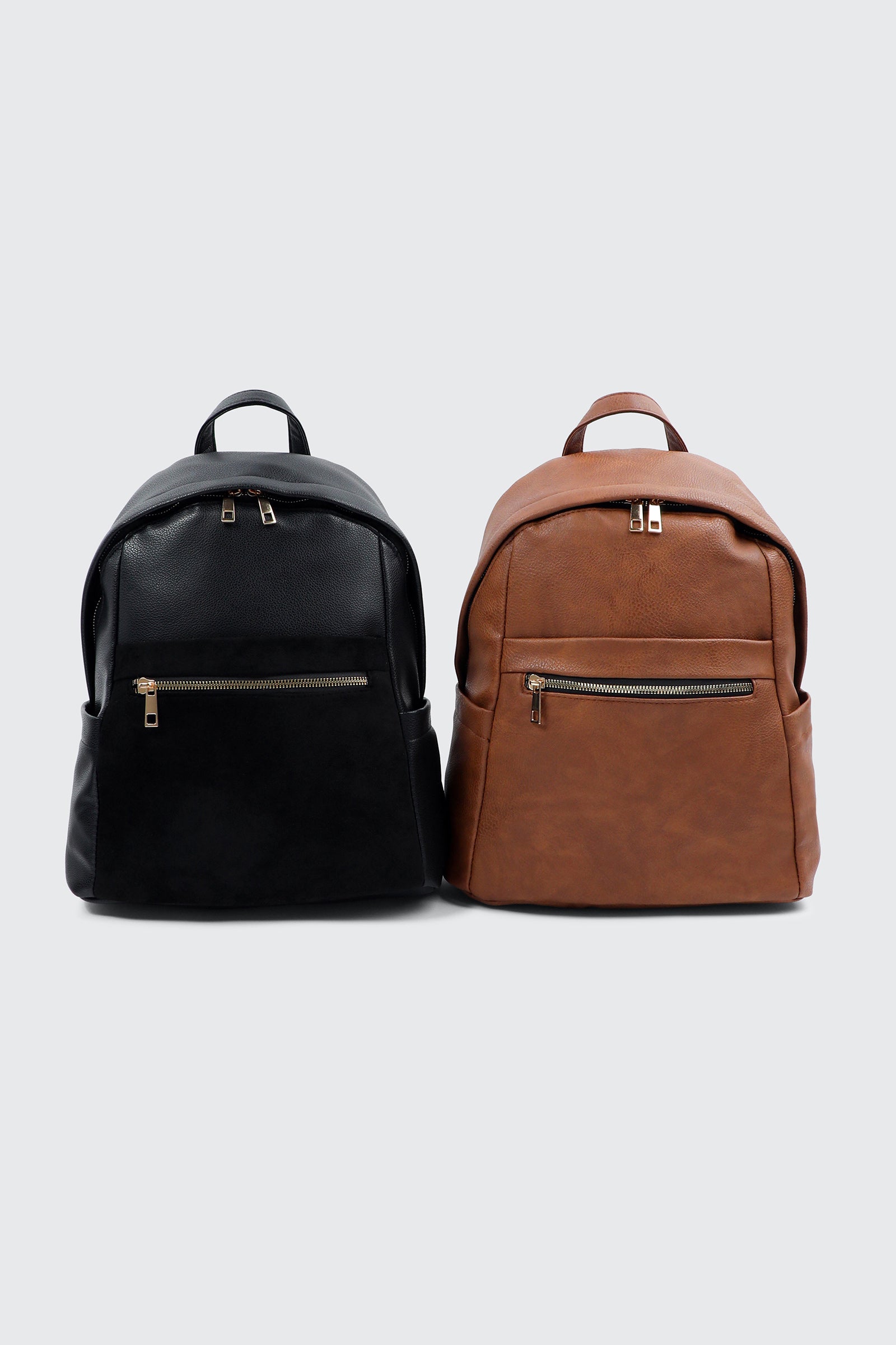 Faux Leather Backpack