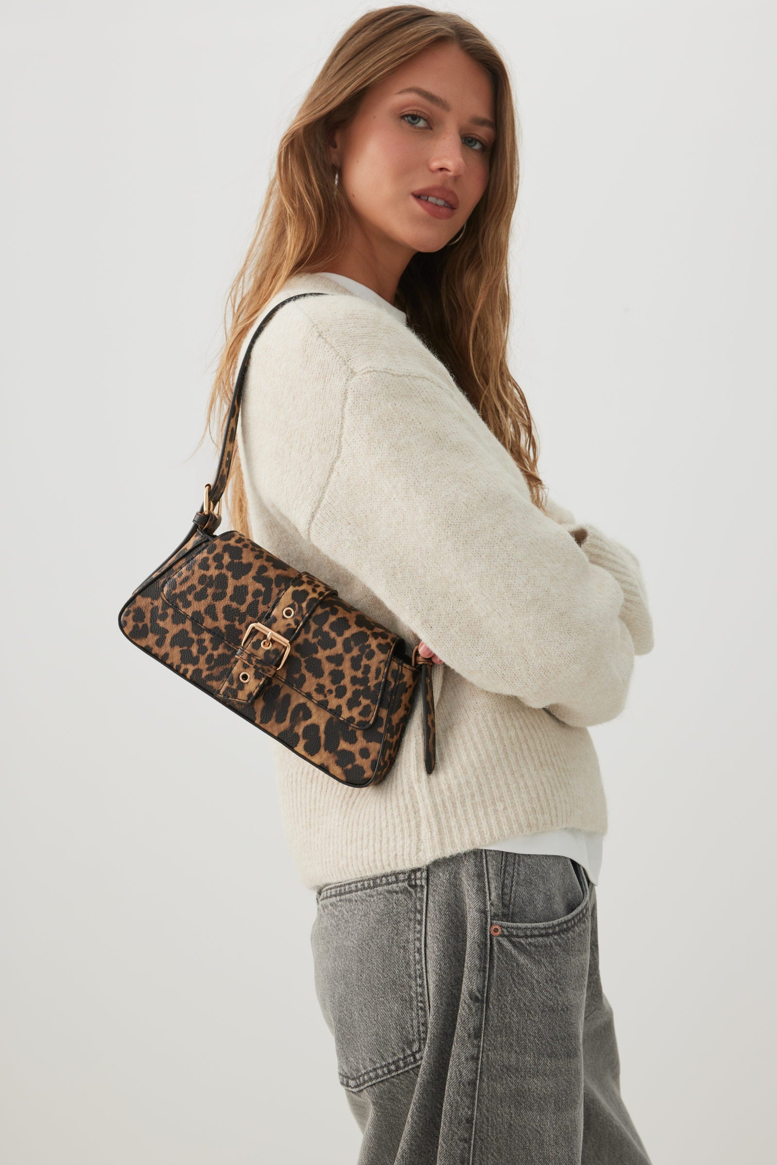Leopard Print Shoulder Bag