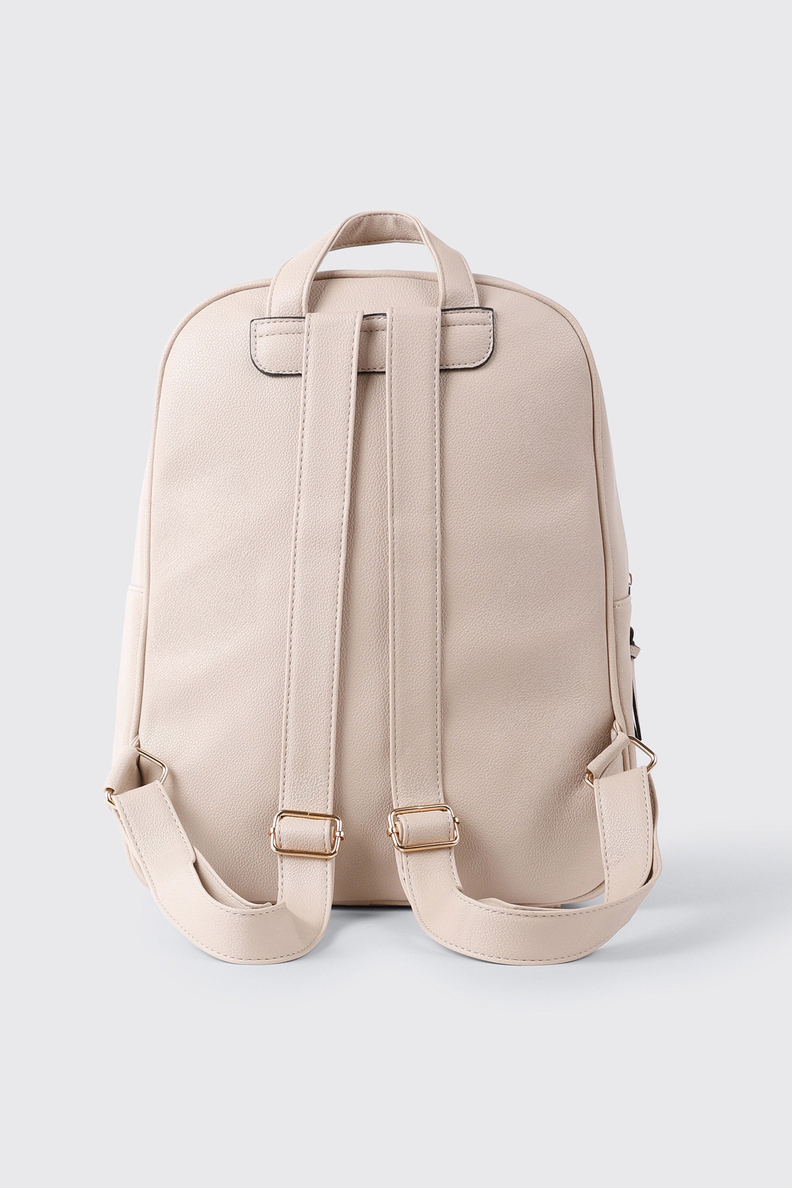 Pebbled Faux Leather Backpack