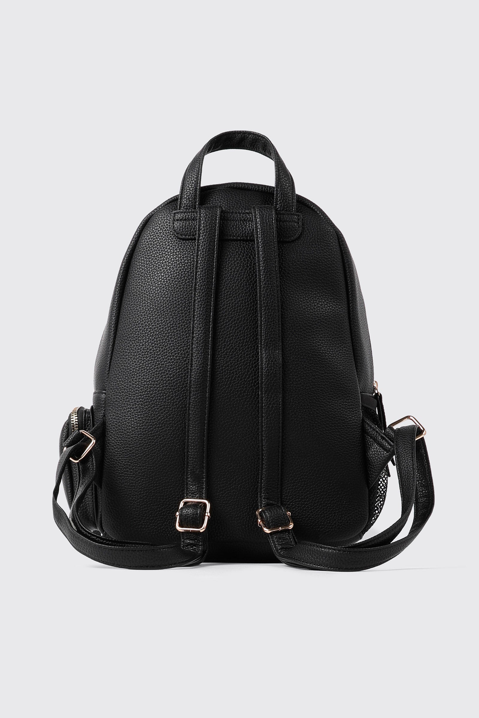 Pebbled Faux Leather Backpack