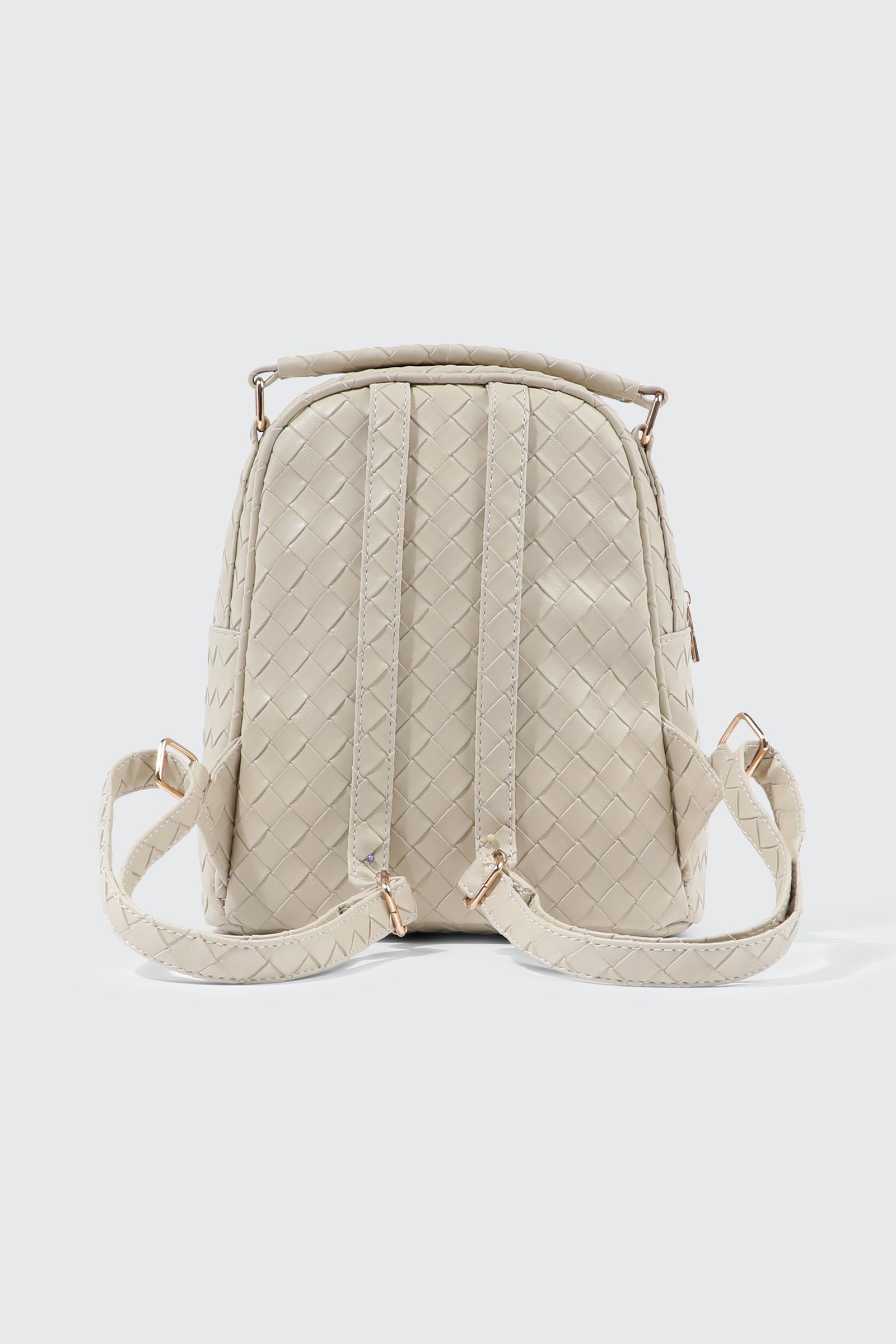Quilted Woven Mini Backpack