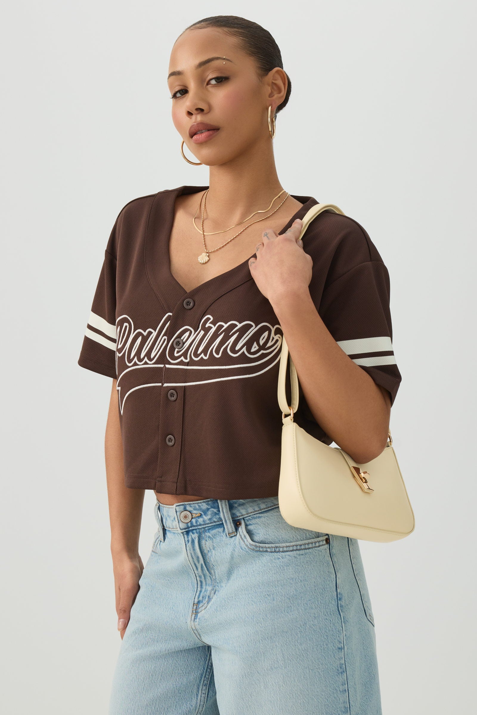 Shoulder Bag with Turn Lock