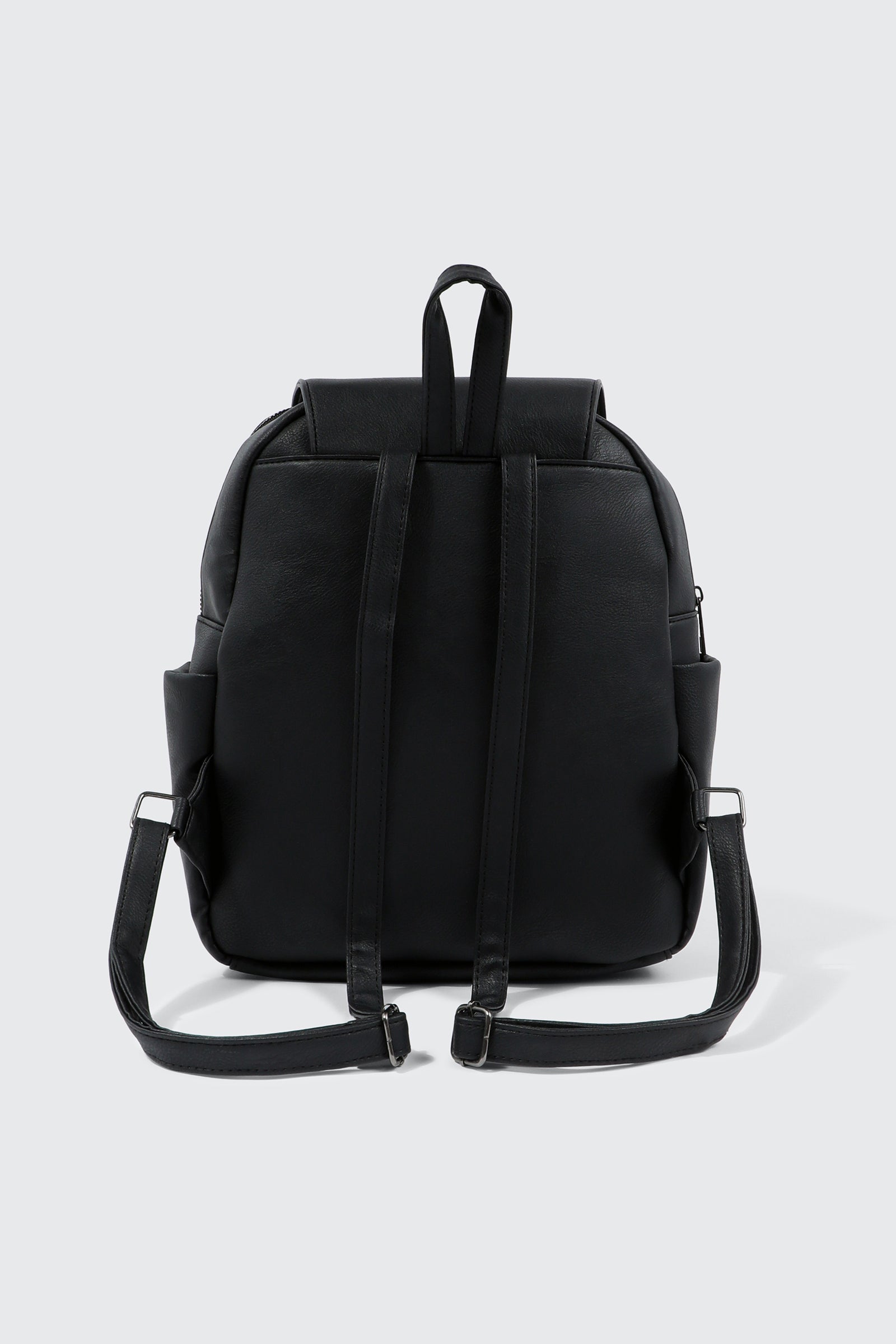 Small Faux Leather Backpack