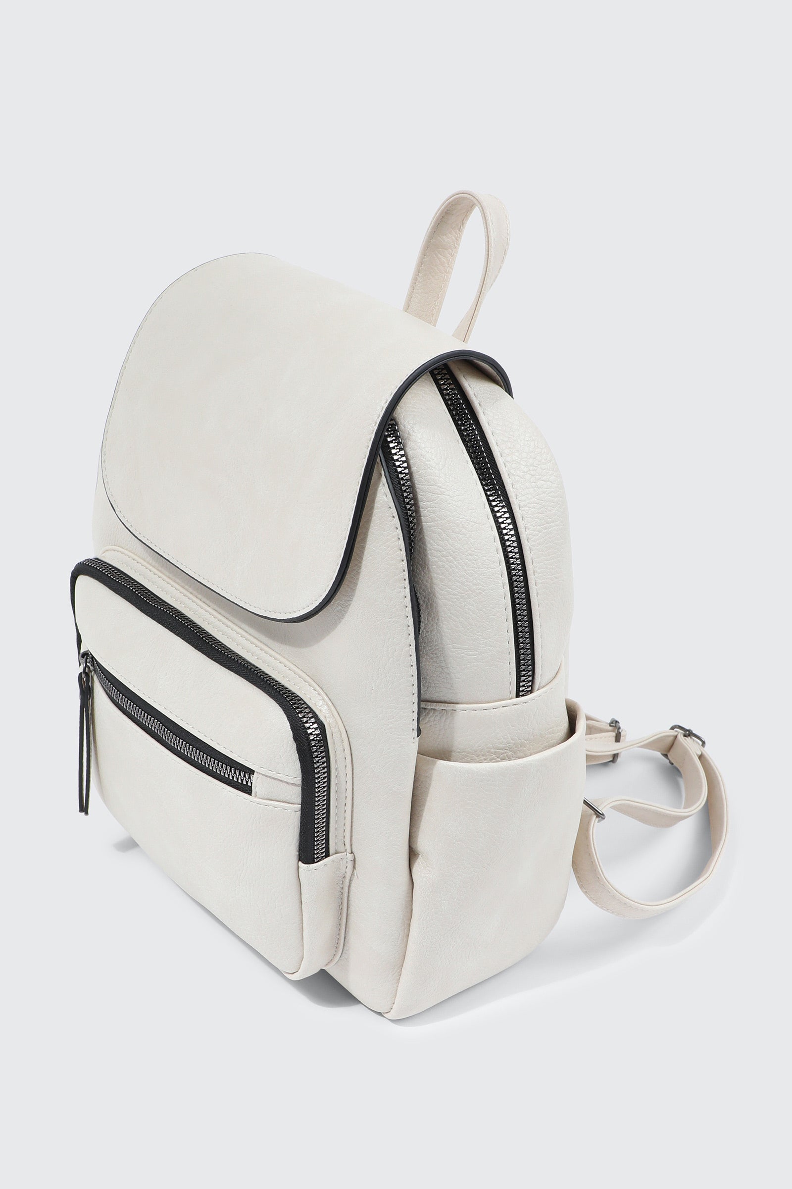 Small Faux Leather Backpack