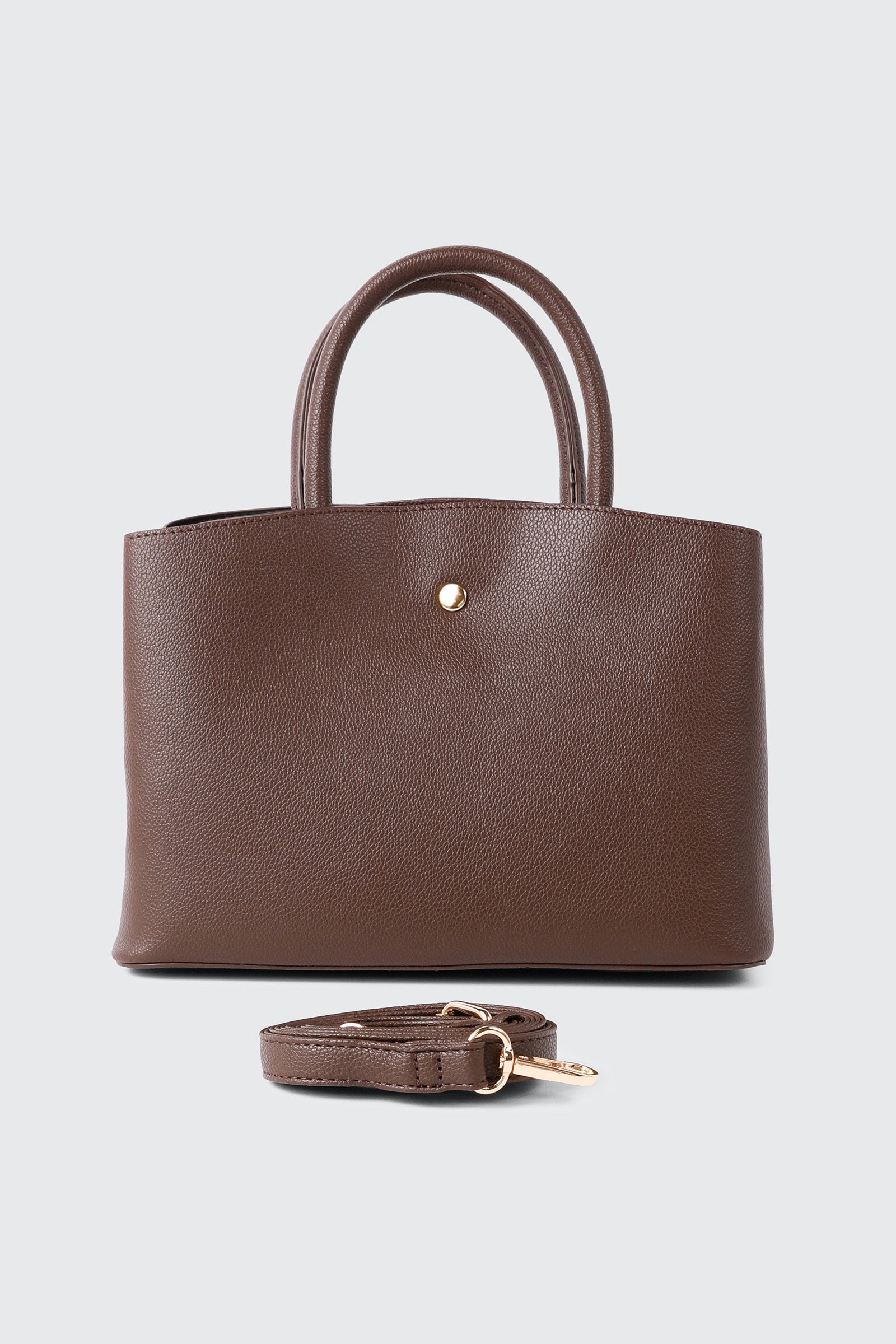 Structured Pebbled Tote Bag