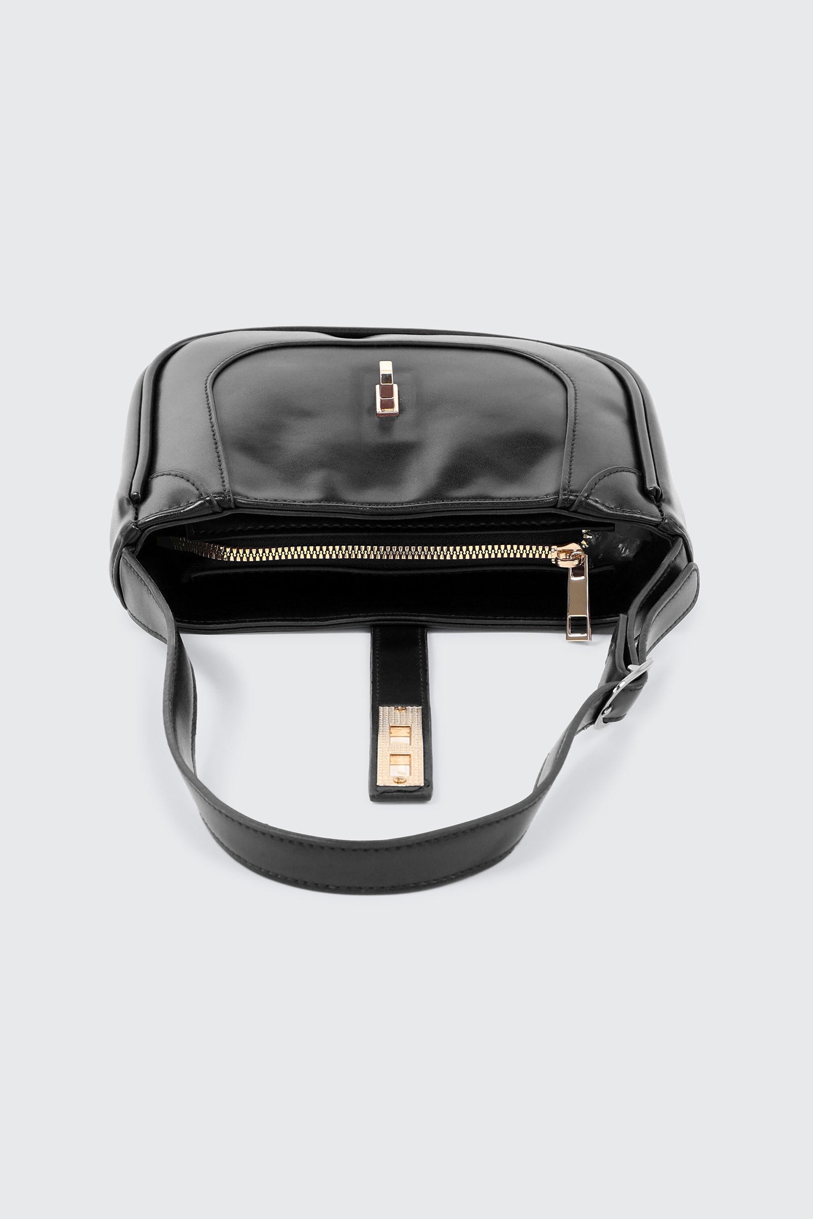 Turn Lock Shoulder Bag