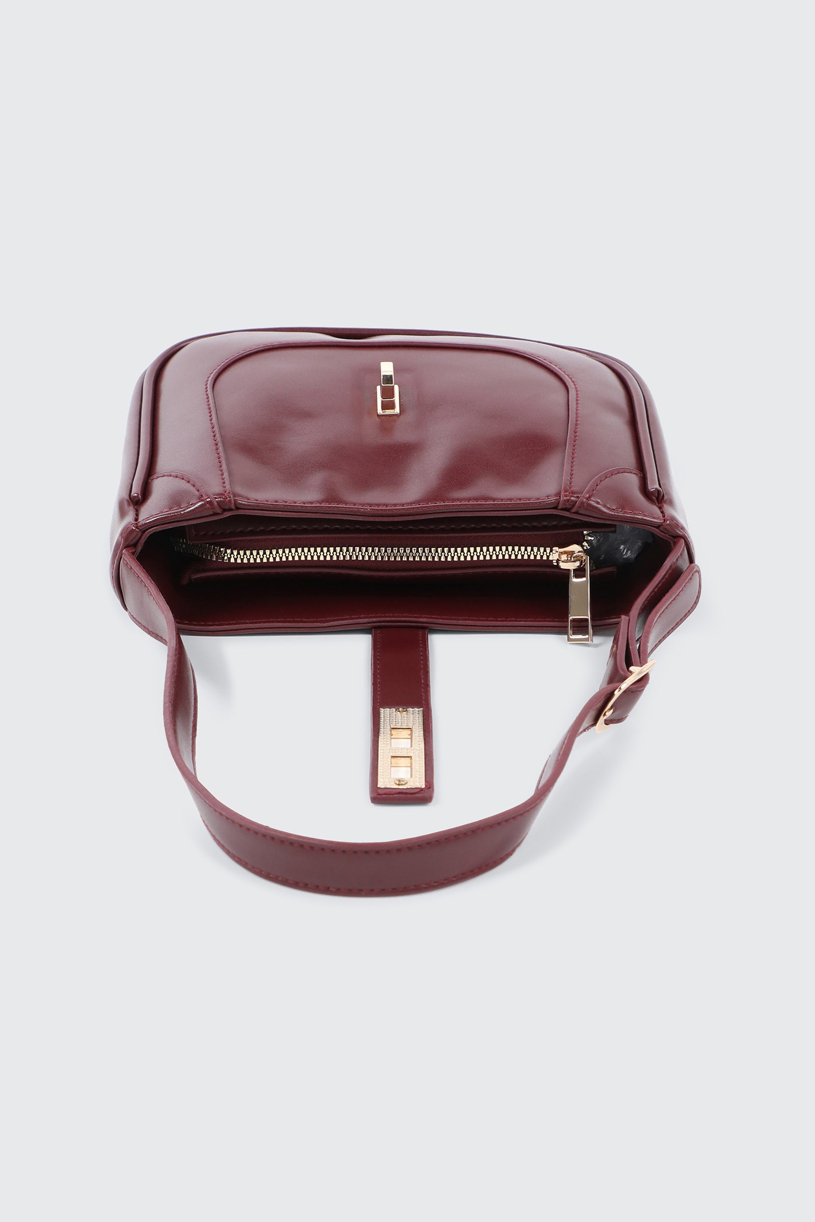 Turn Lock Shoulder Bag