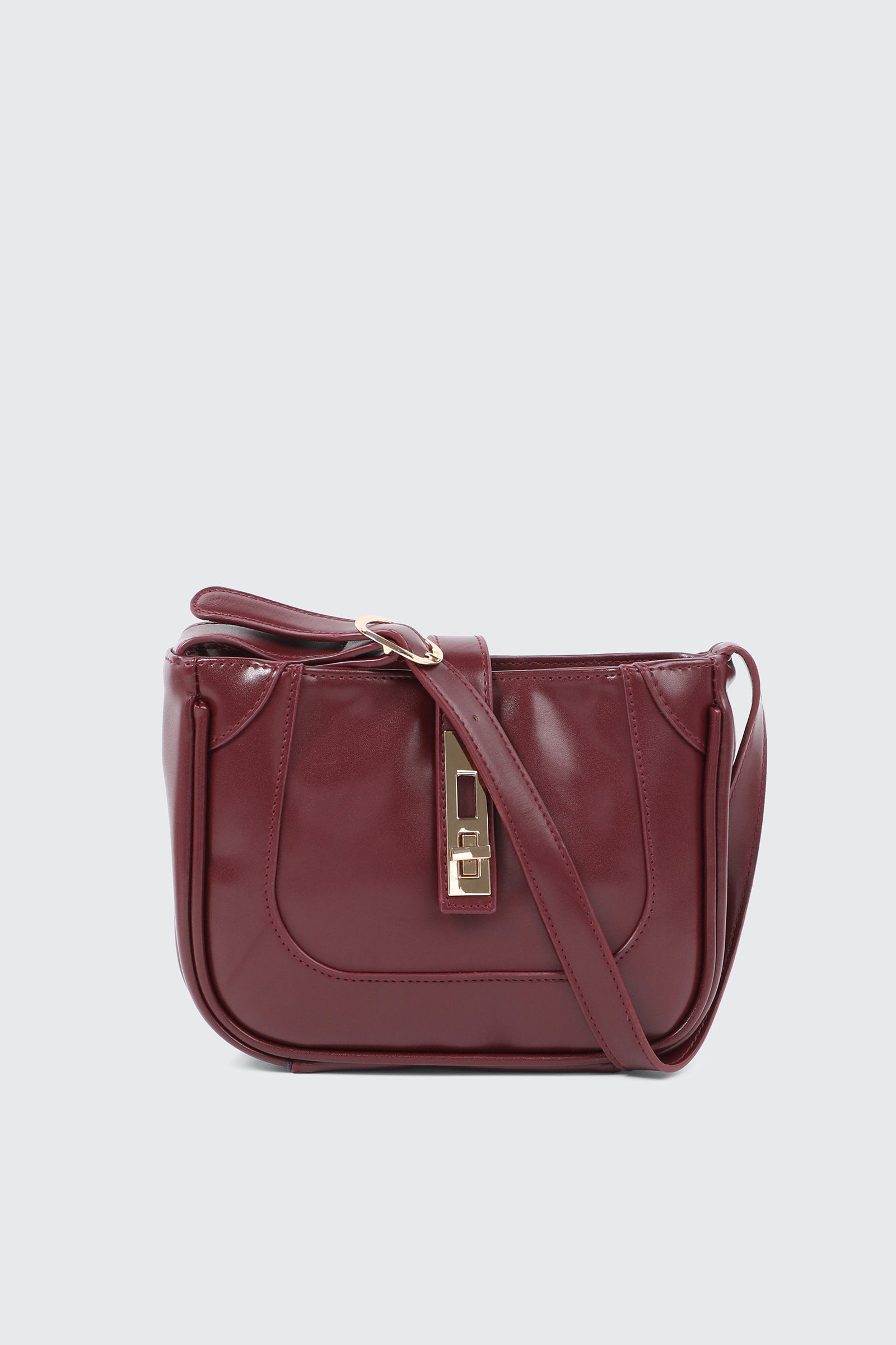 Turn Lock Shoulder Bag