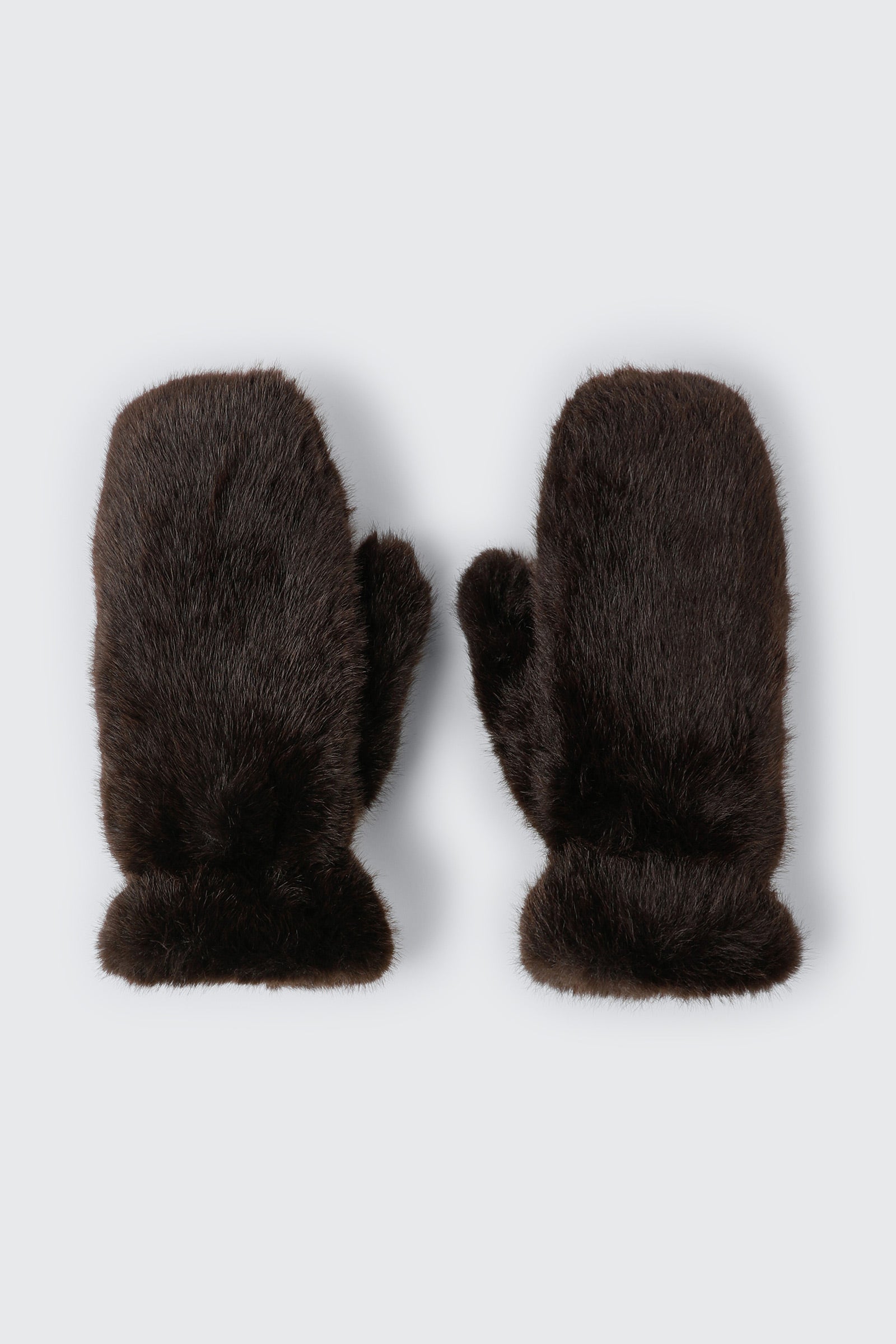Faux Fur Lined Mittens