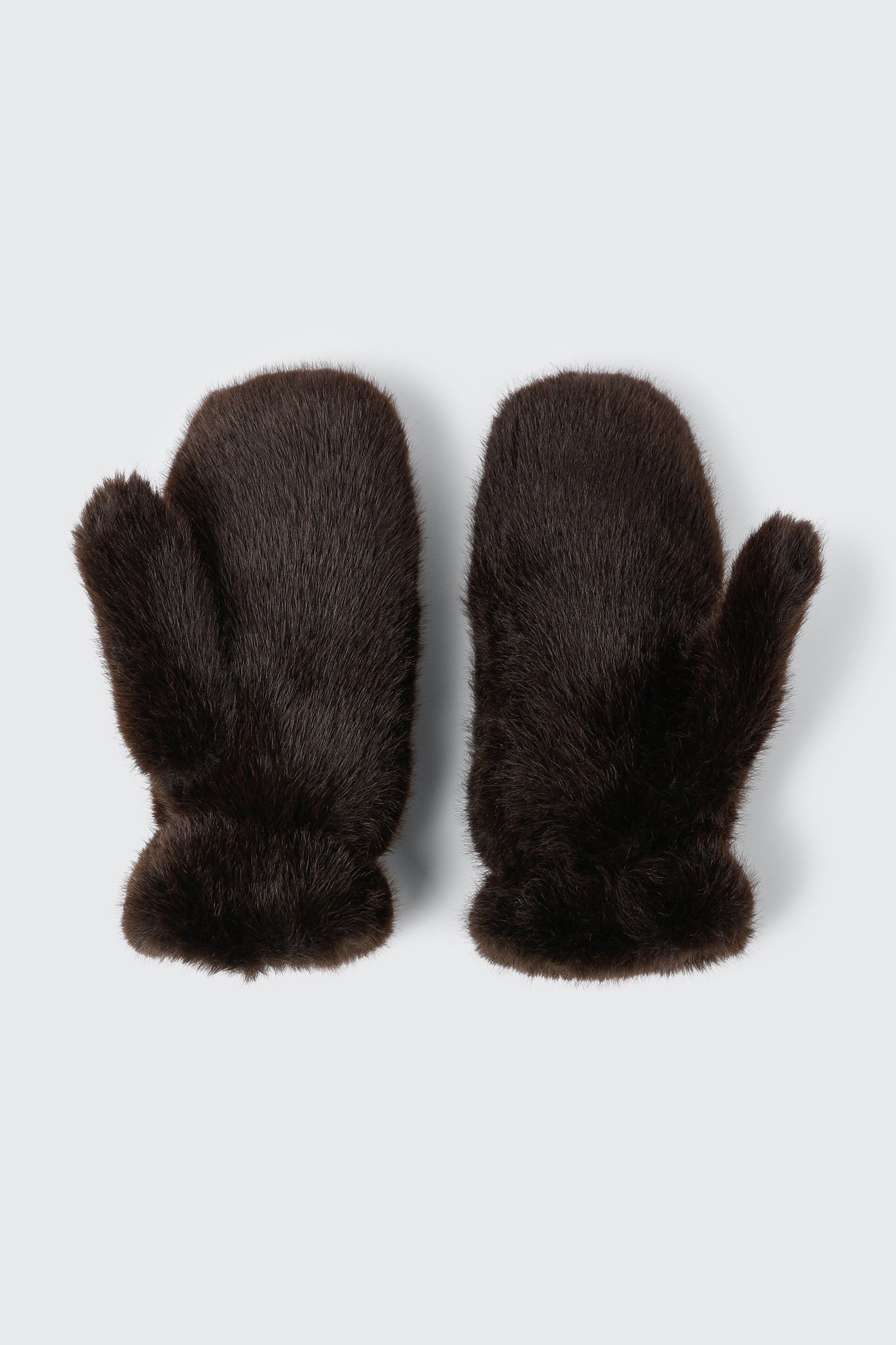 Faux Fur Lined Mittens