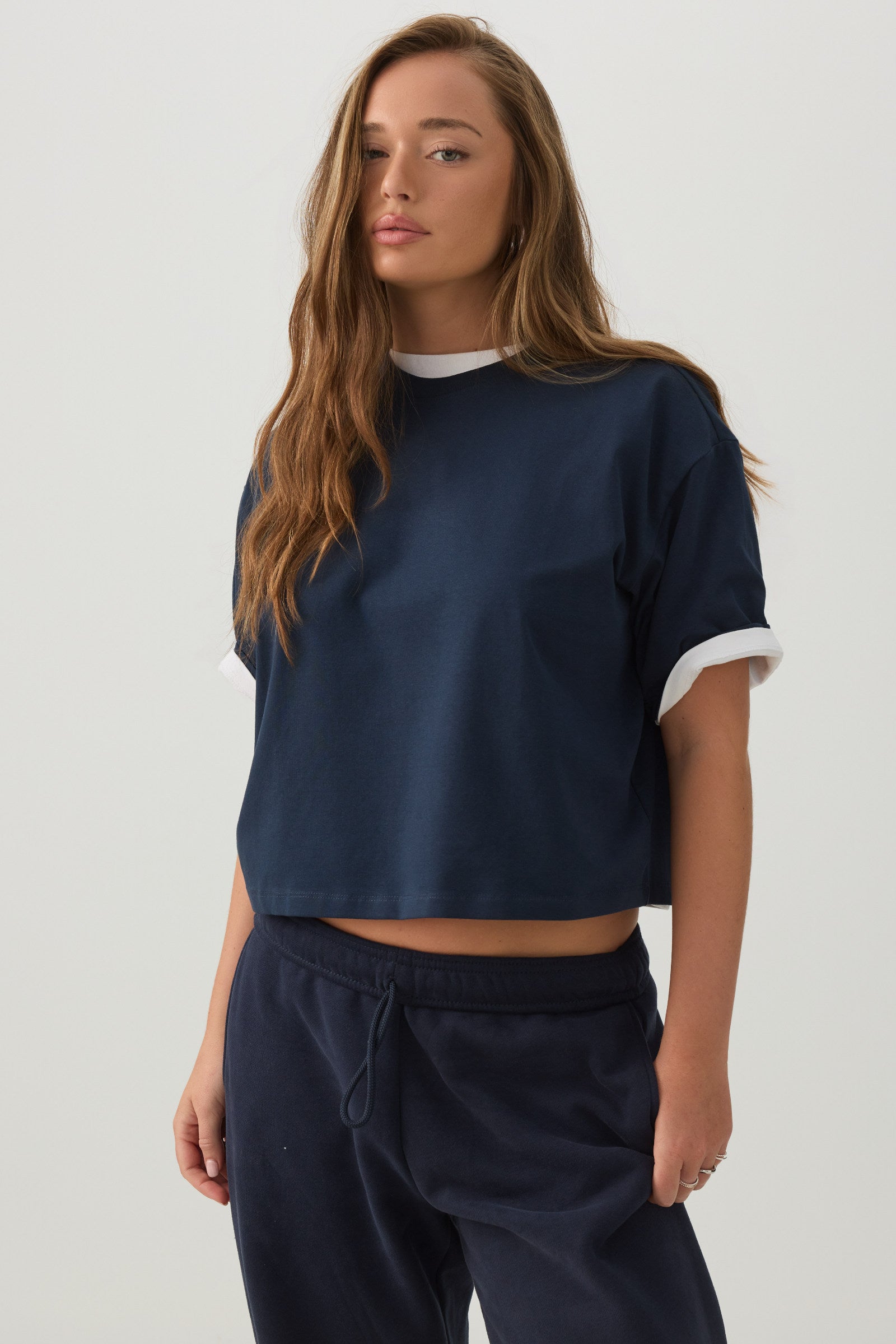 BASICORE™ Boxy Cropped T-Shirt