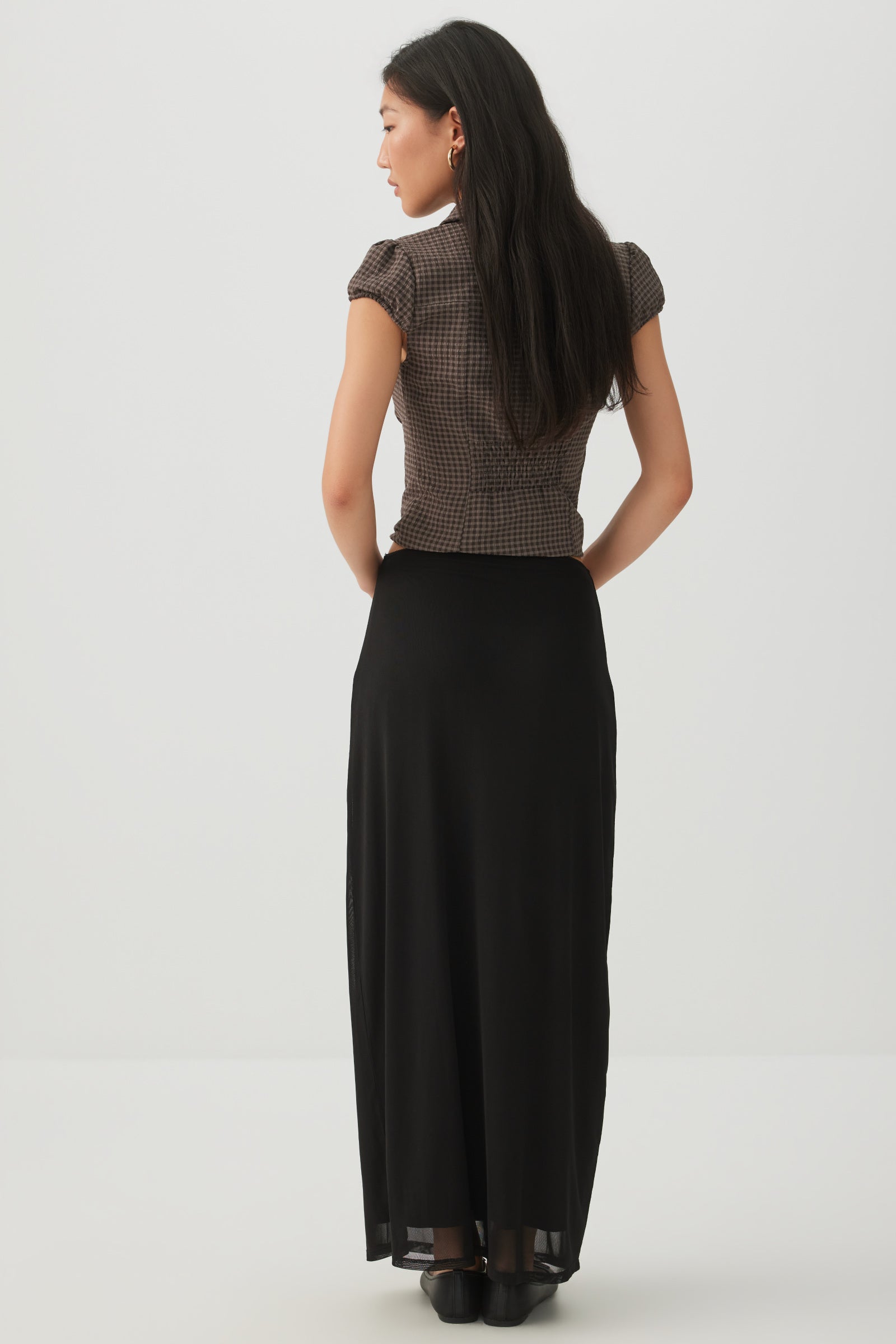 Mesh Maxi Skirt