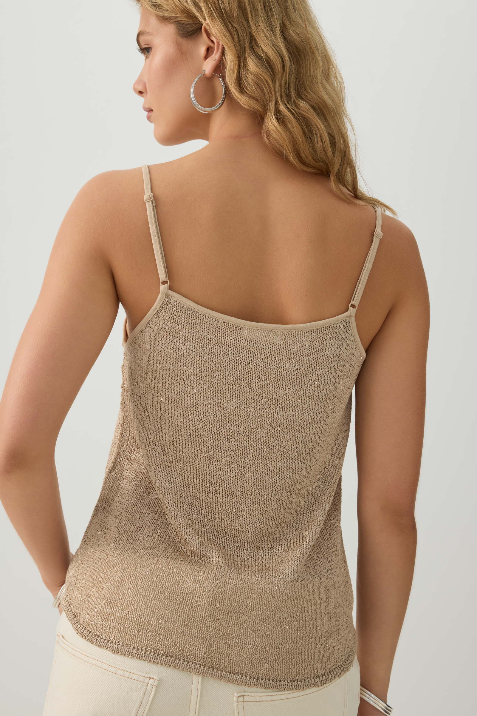 Sequin Knit Tank Top