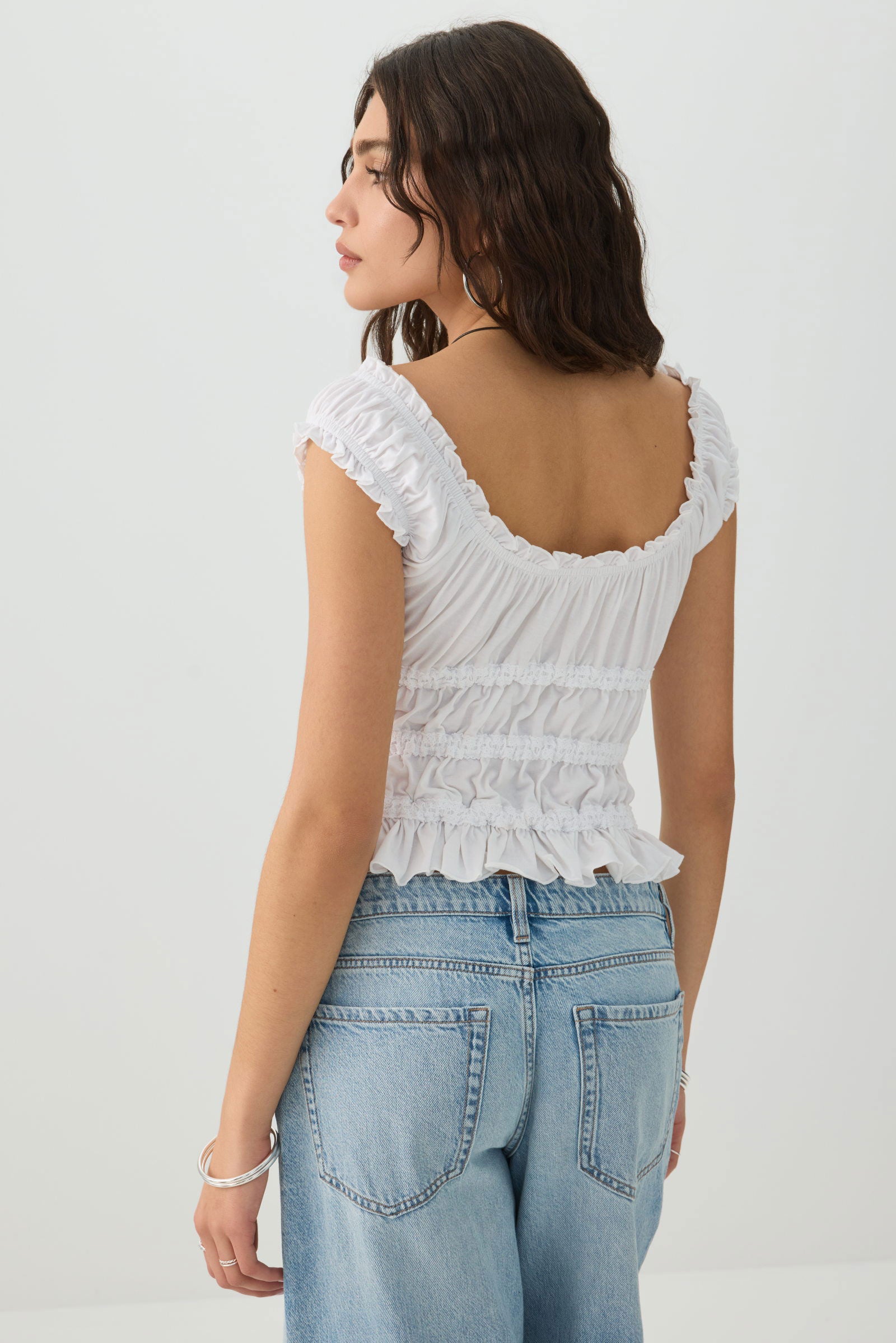 Smocked Crop Top