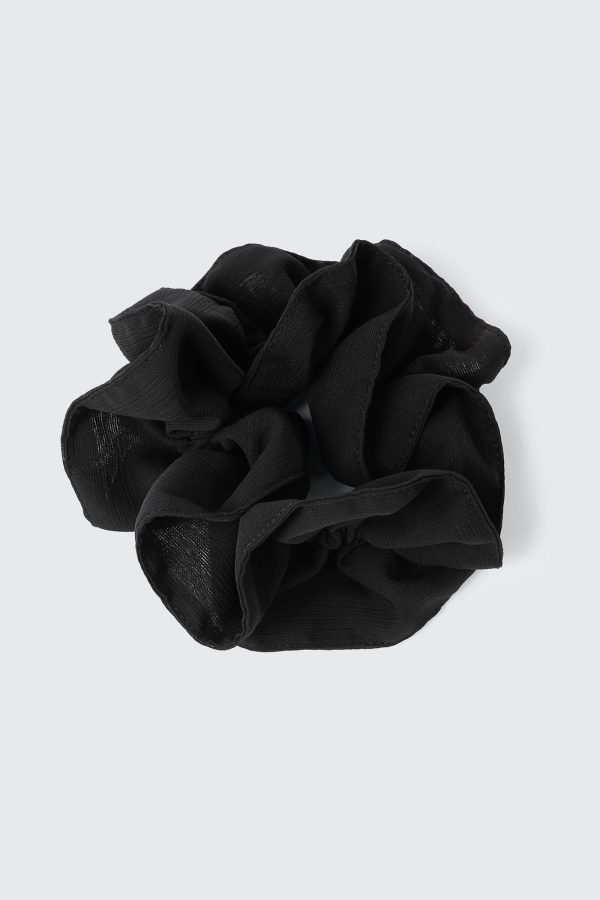 Ruffled Chiffon Scrunchie