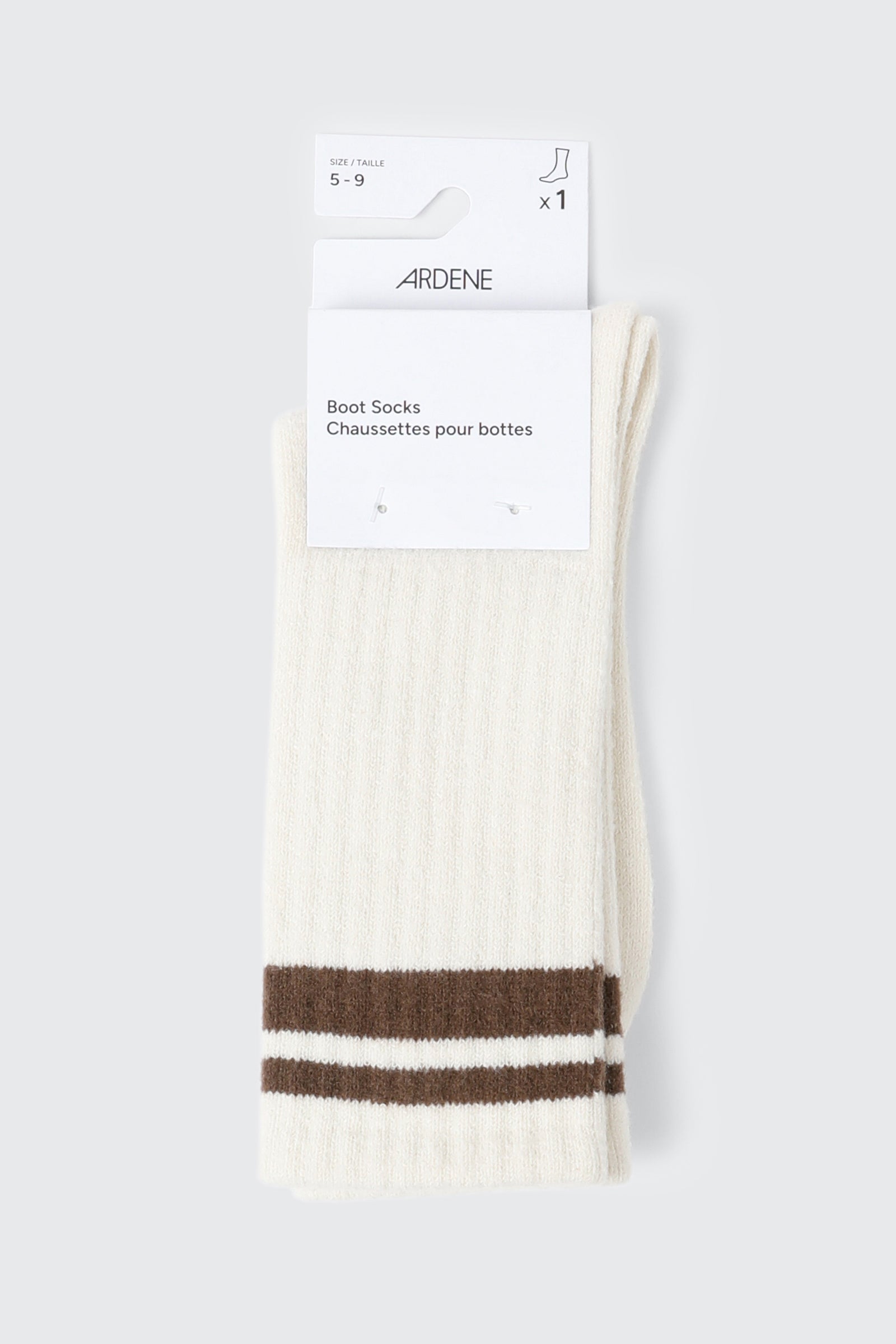 Striped Cabin Boot Socks