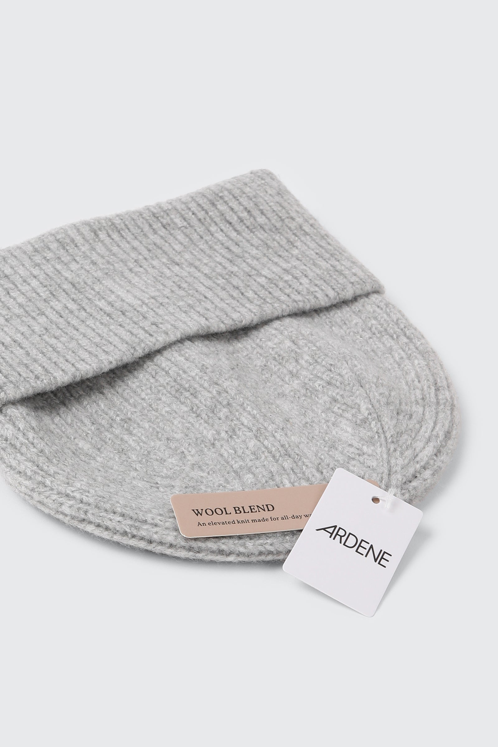 Wool Blend Ribbed Tuque