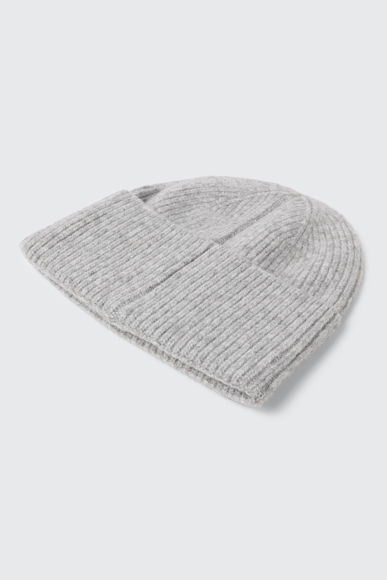 Wool Blend Ribbed Tuque