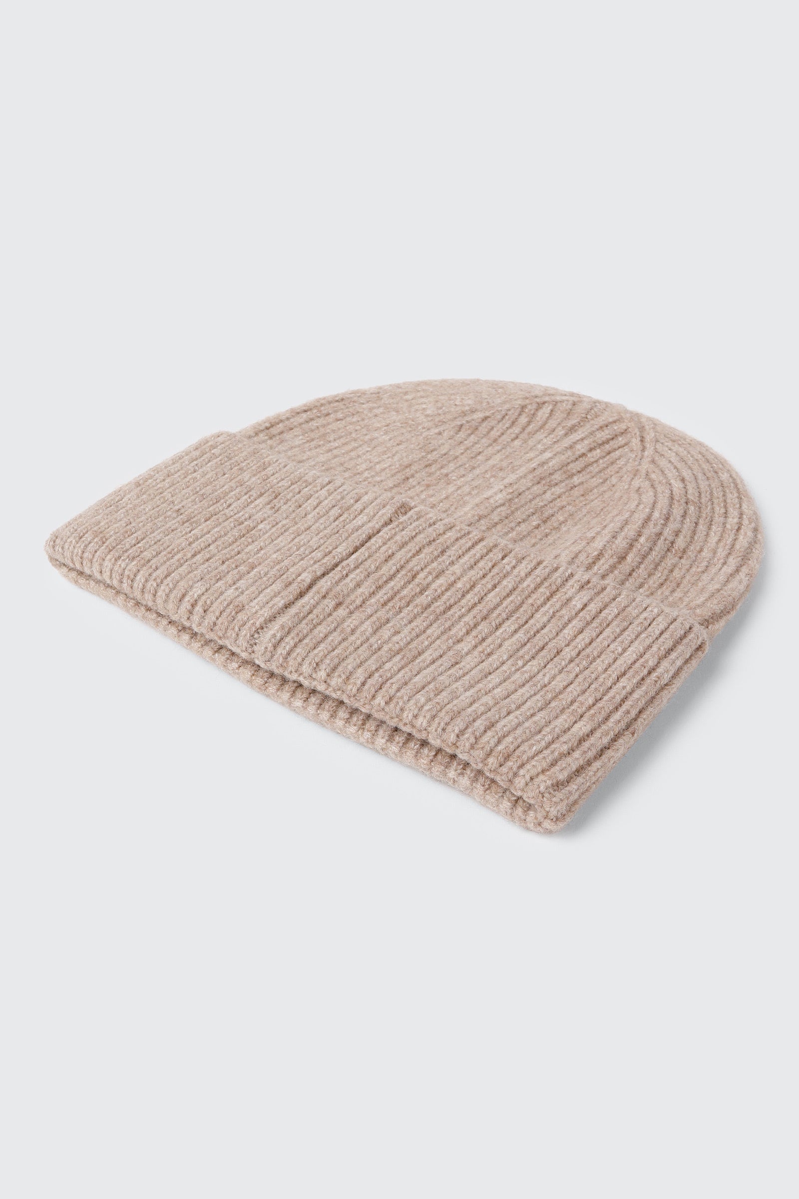 Wool Blend Ribbed Tuque