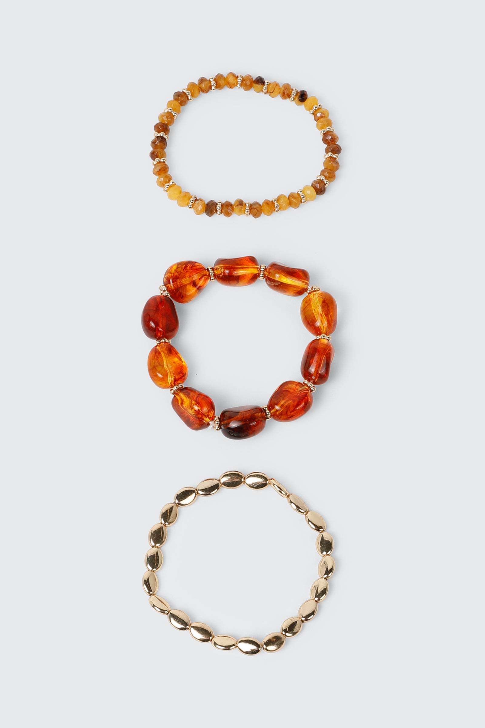 3-Pack Beaded Stretch Bracelets