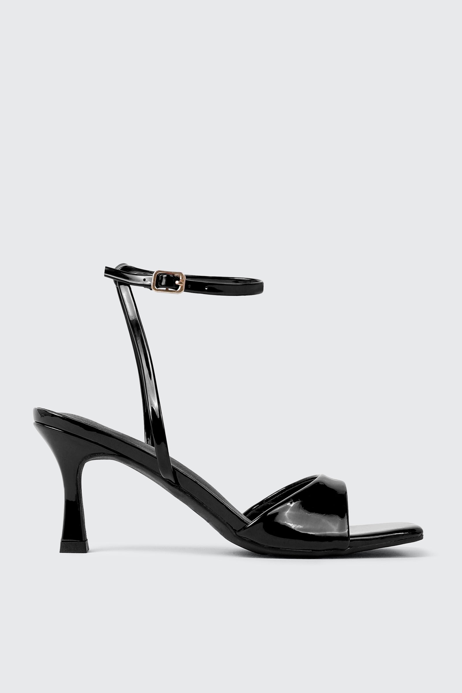 Flared Heel Sandals