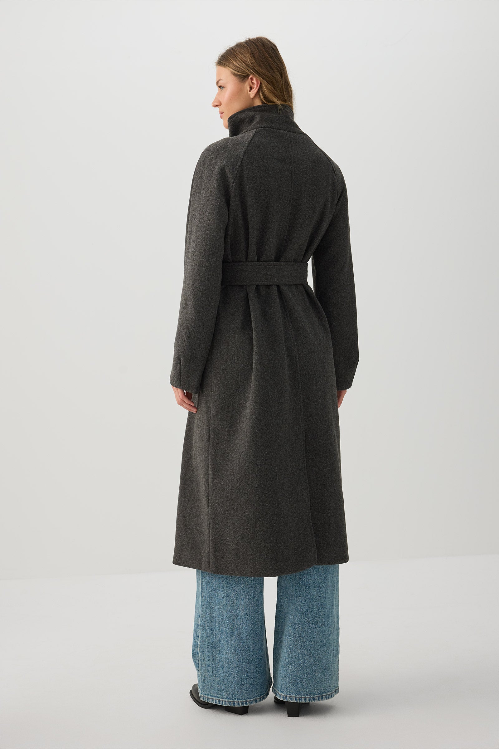 Oversized Belted Long Coat