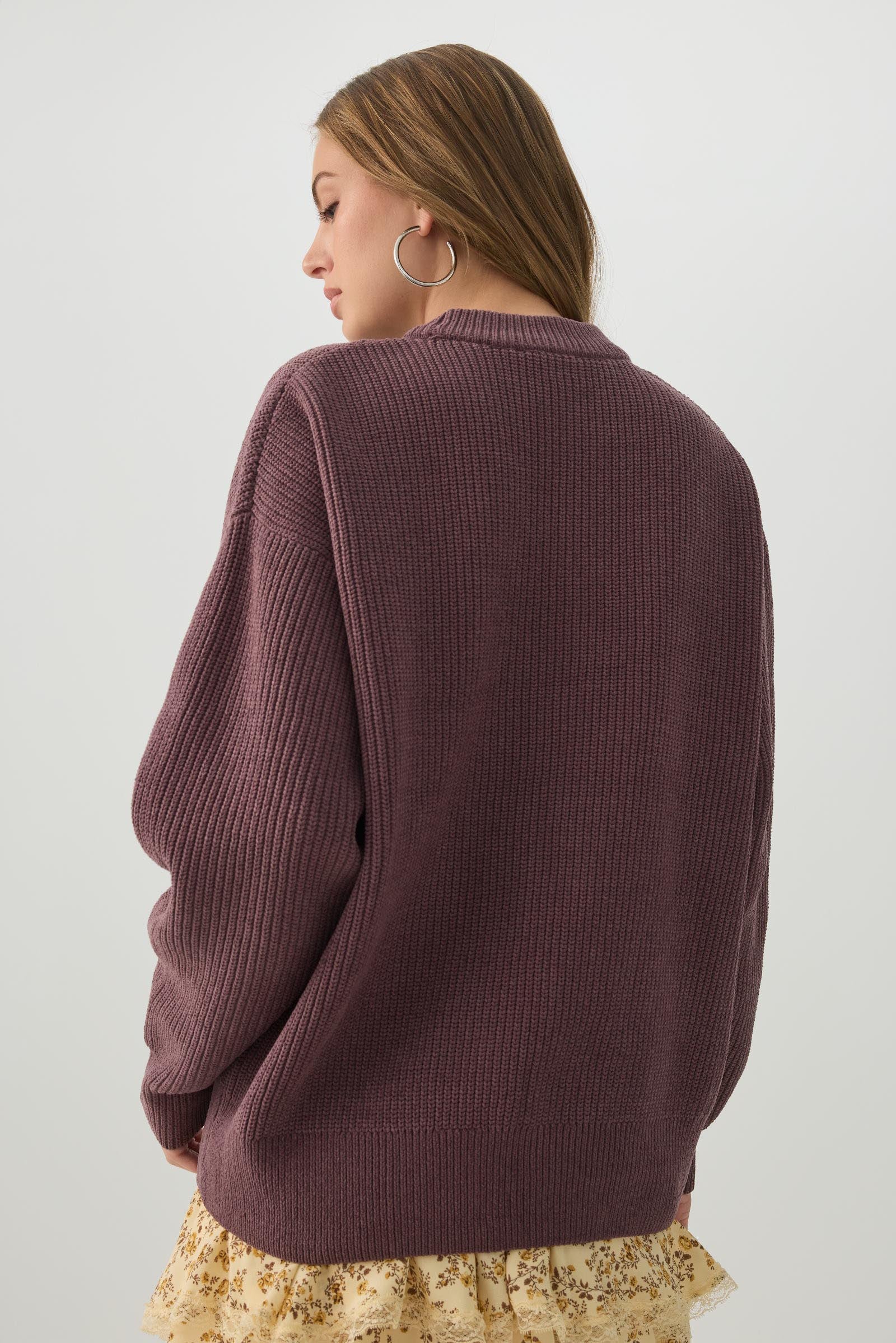 Oversized Crew Neck Sweater