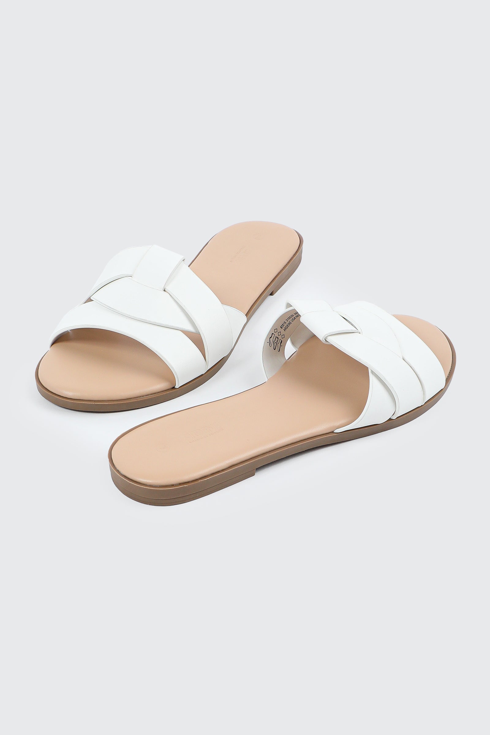 Braided Vamp Flat Sandals
