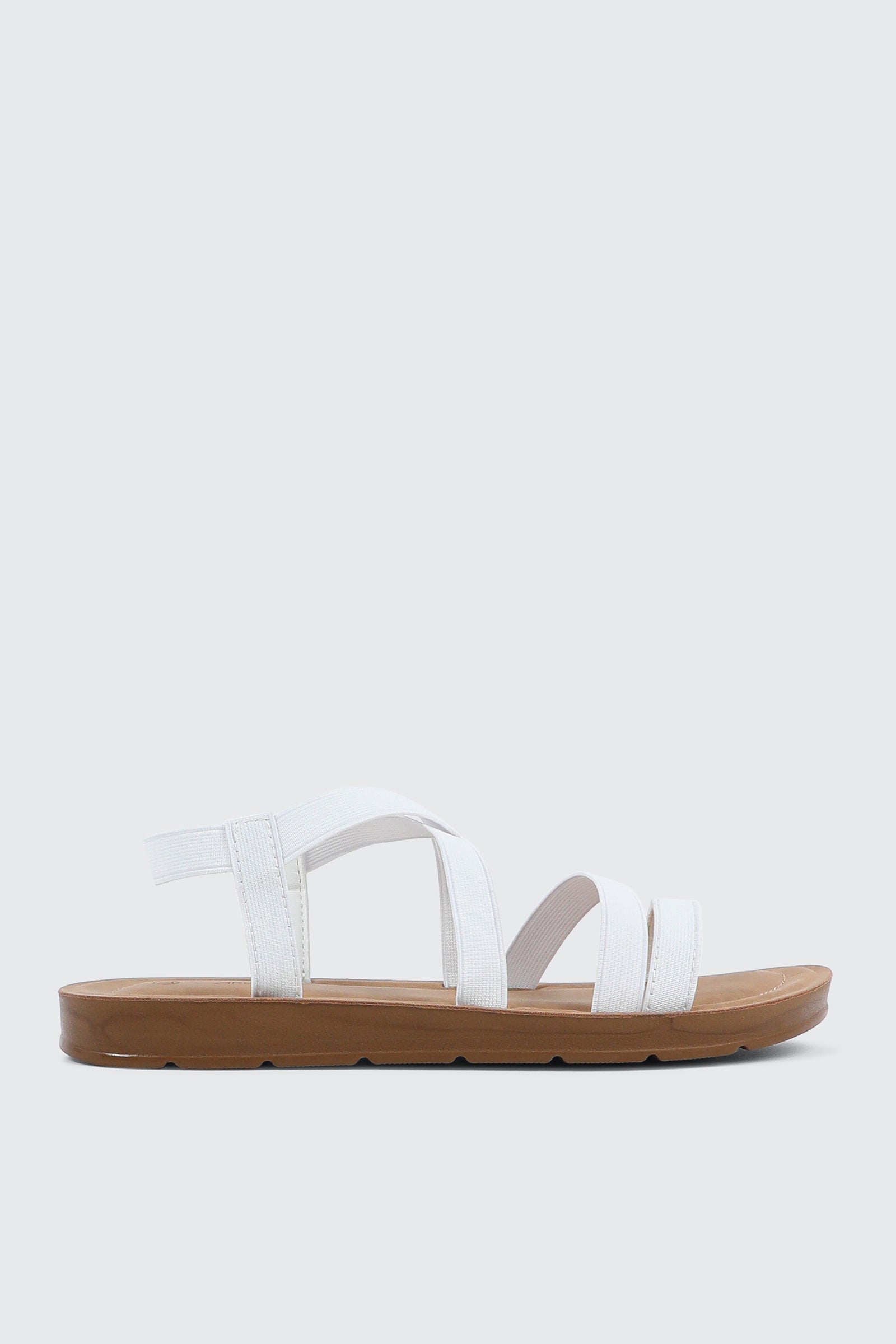 Elastic Strappy Sandals
