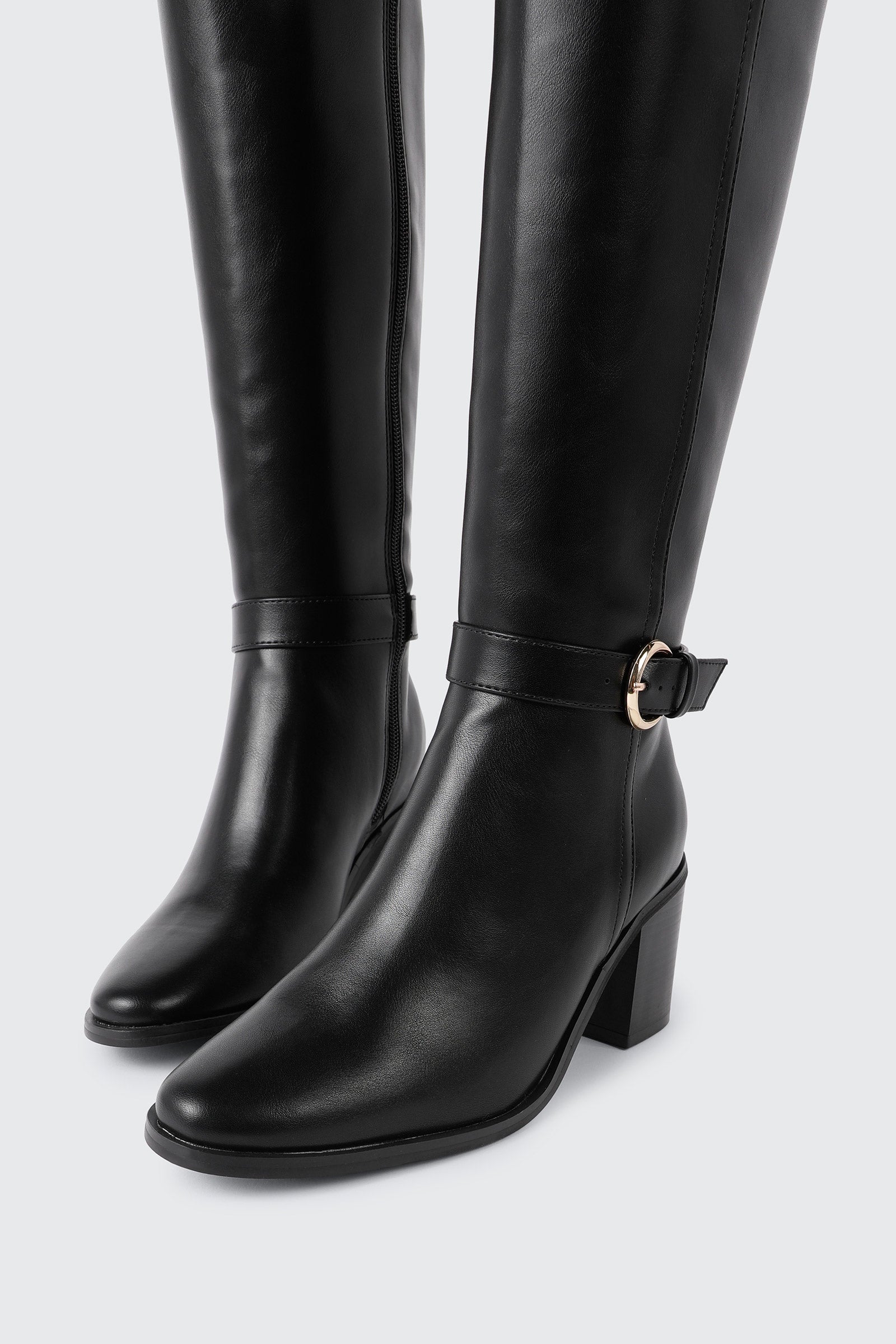 Pointed Toe Knee High Boots