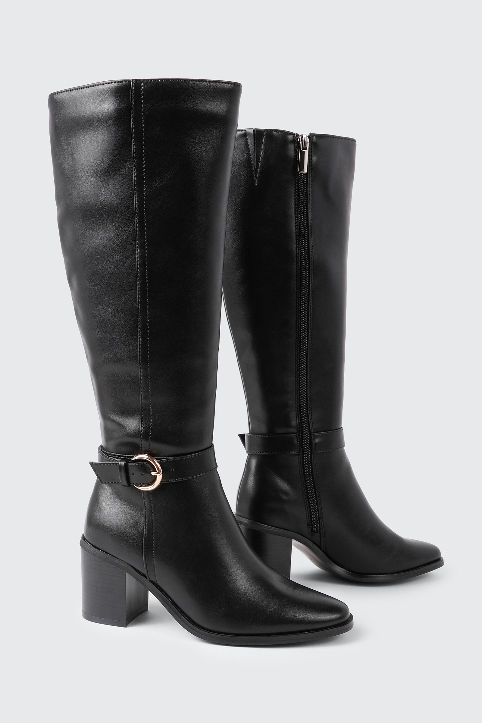 Pointed Toe Knee High Boots