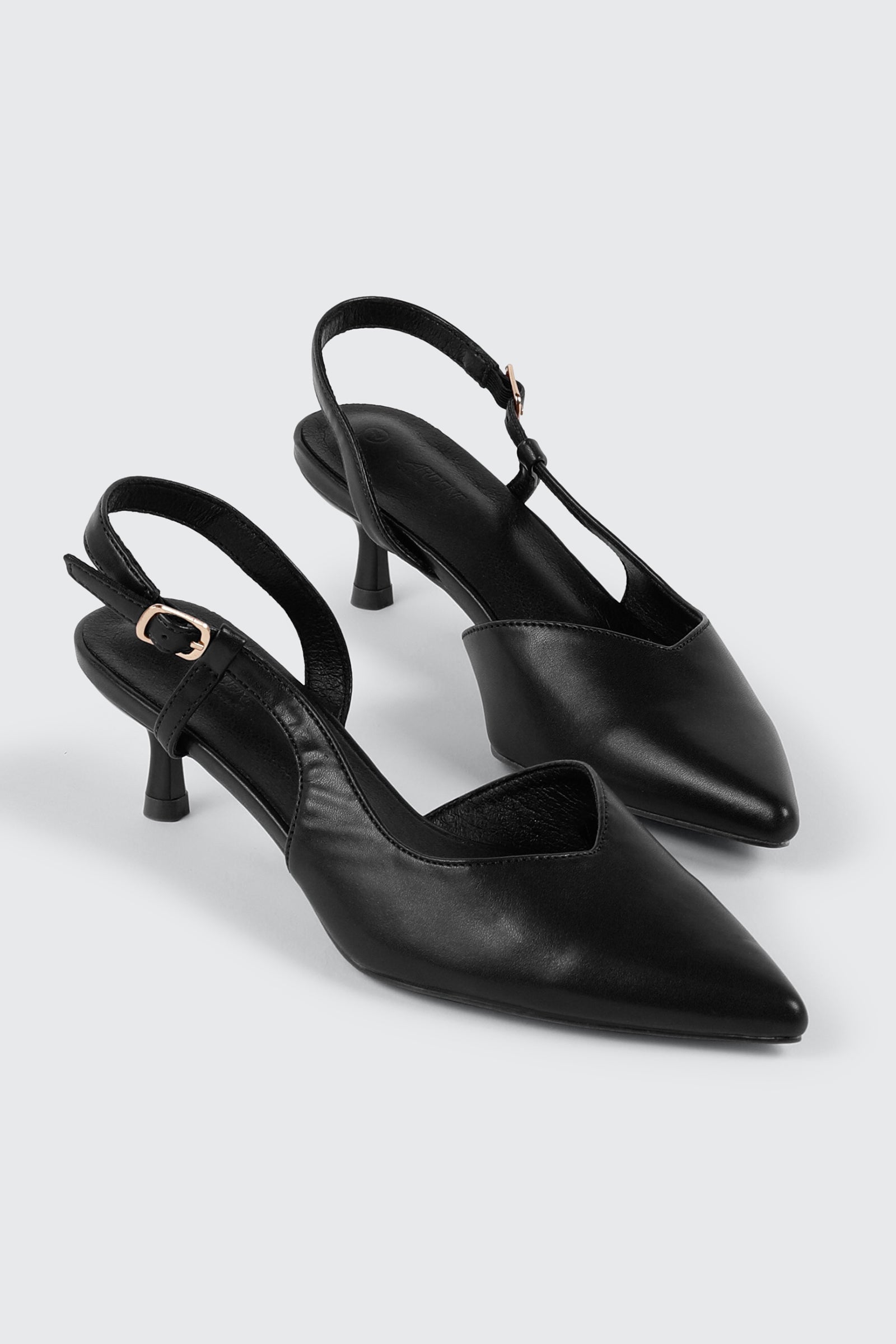 Pointed Toe Slingback Heels