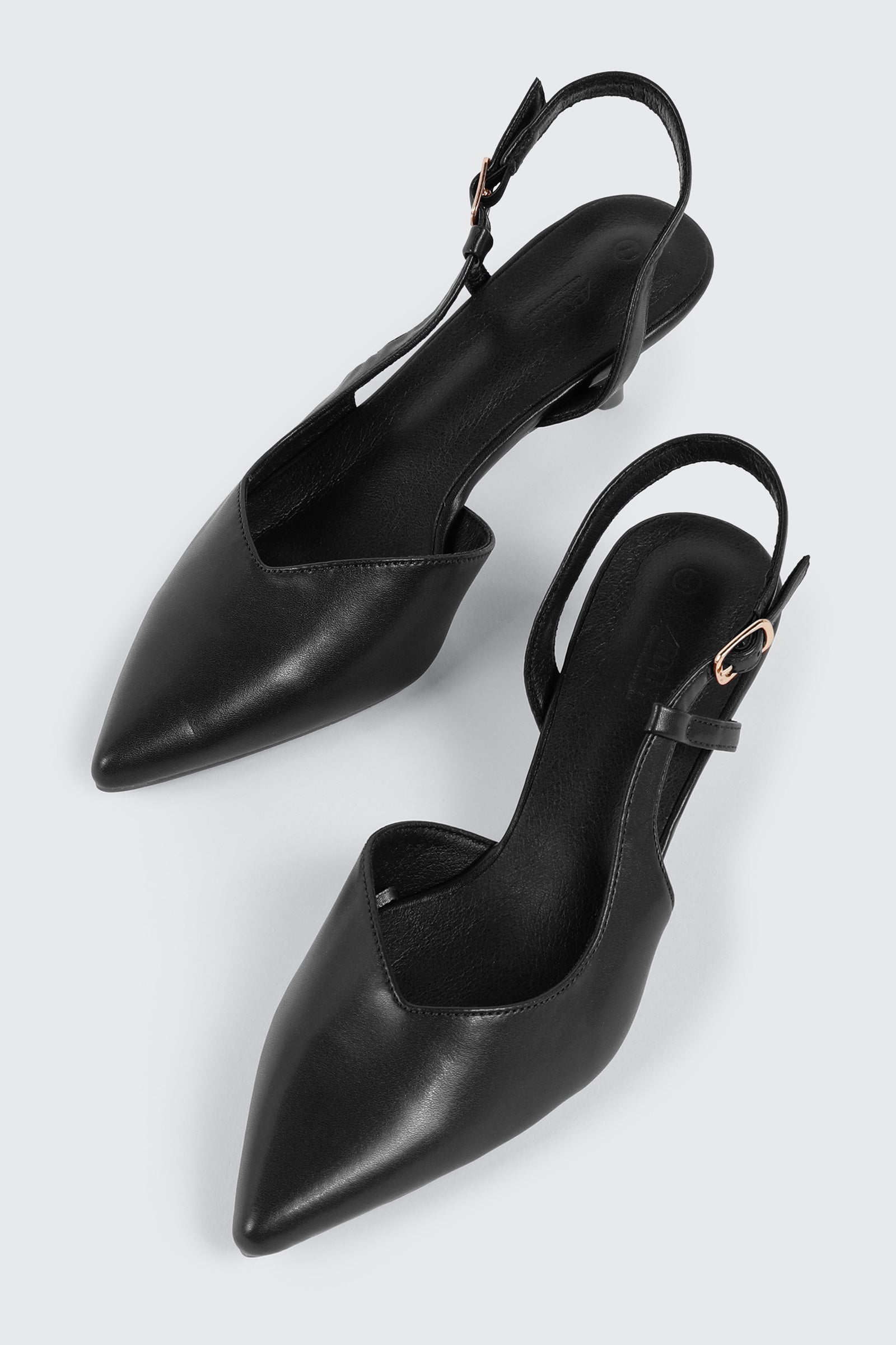 Pointed Toe Slingback Heels