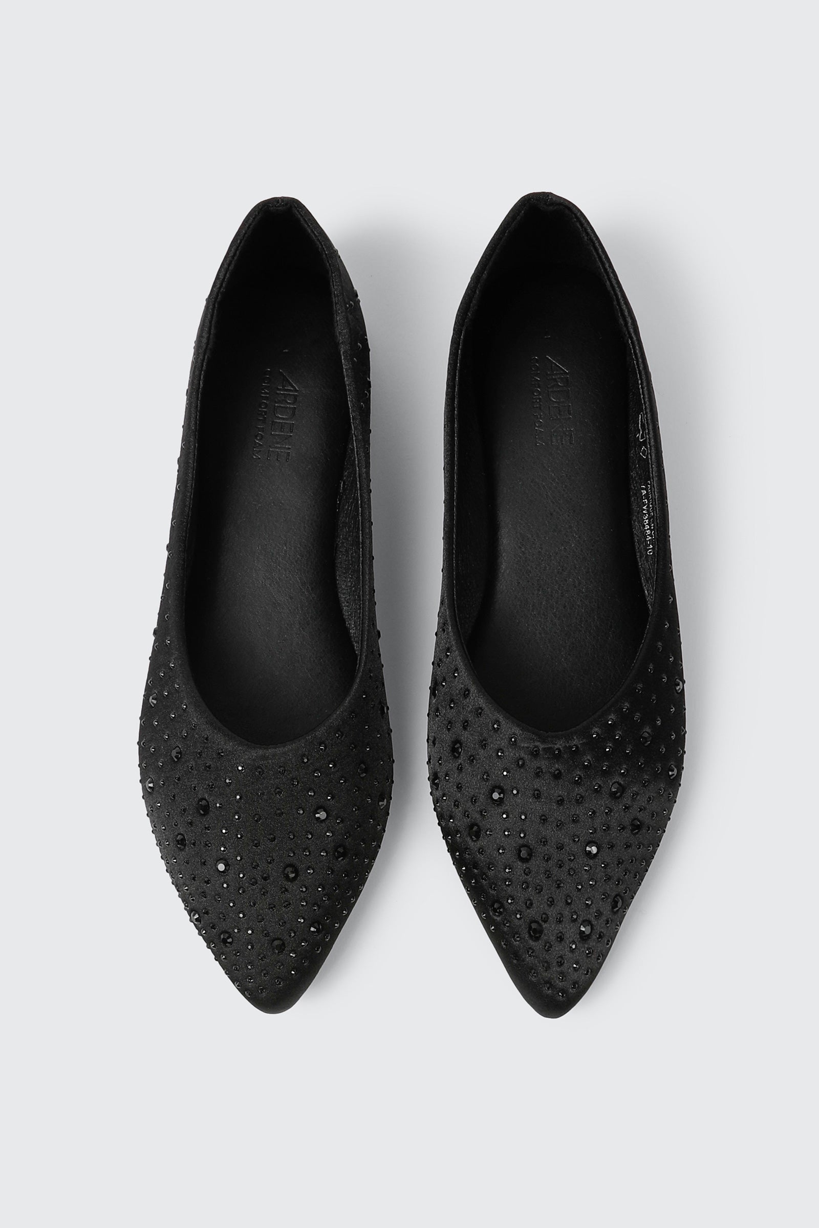 Rhinestone Pointed Toe Flats