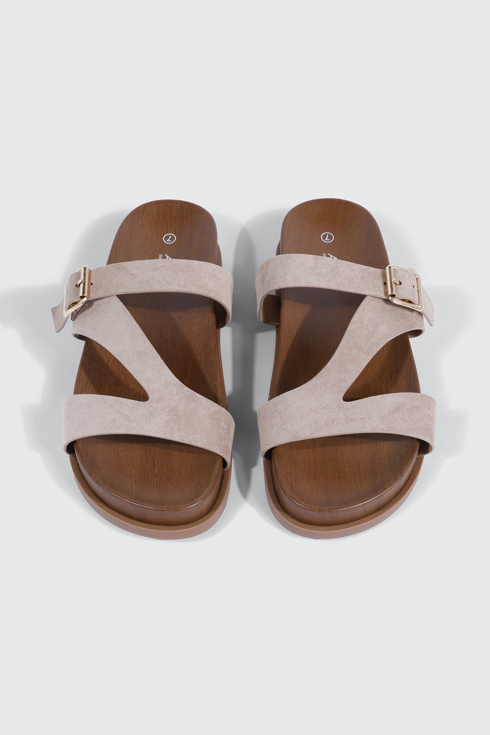 Round Toe Flat Sandals