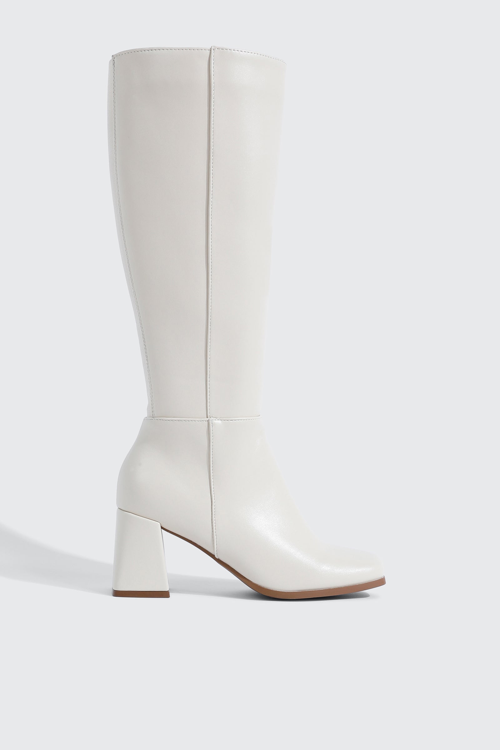 Square Toe Knee High Boots