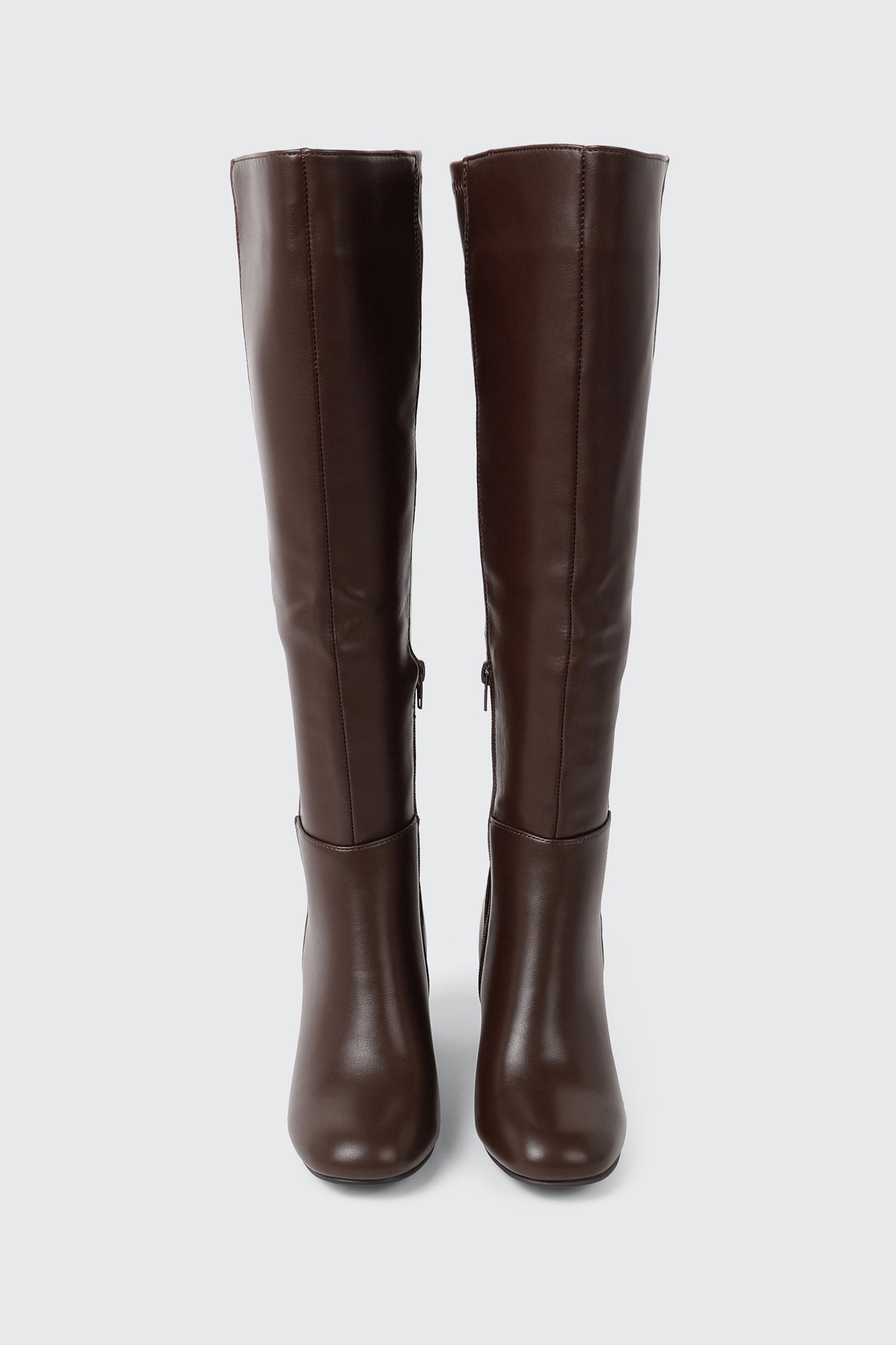 Square Toe Knee High Boots