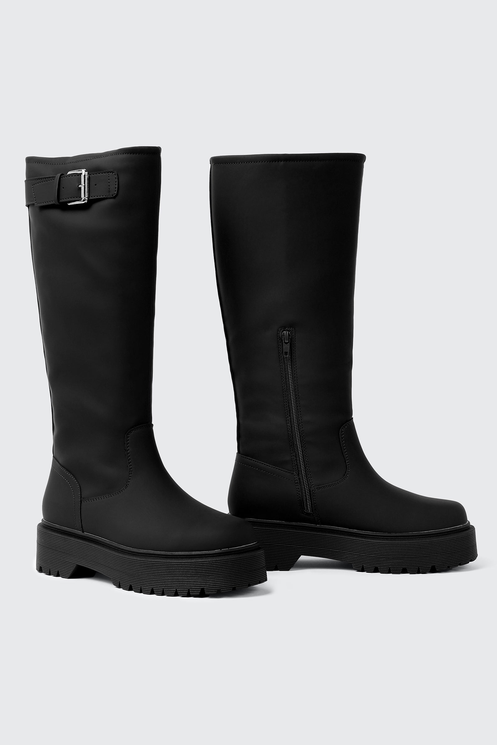 Warm Lined Tall Platform Boots