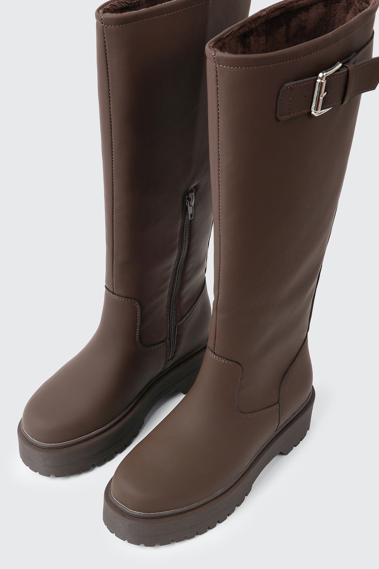 Warm Lined Tall Platform Boots