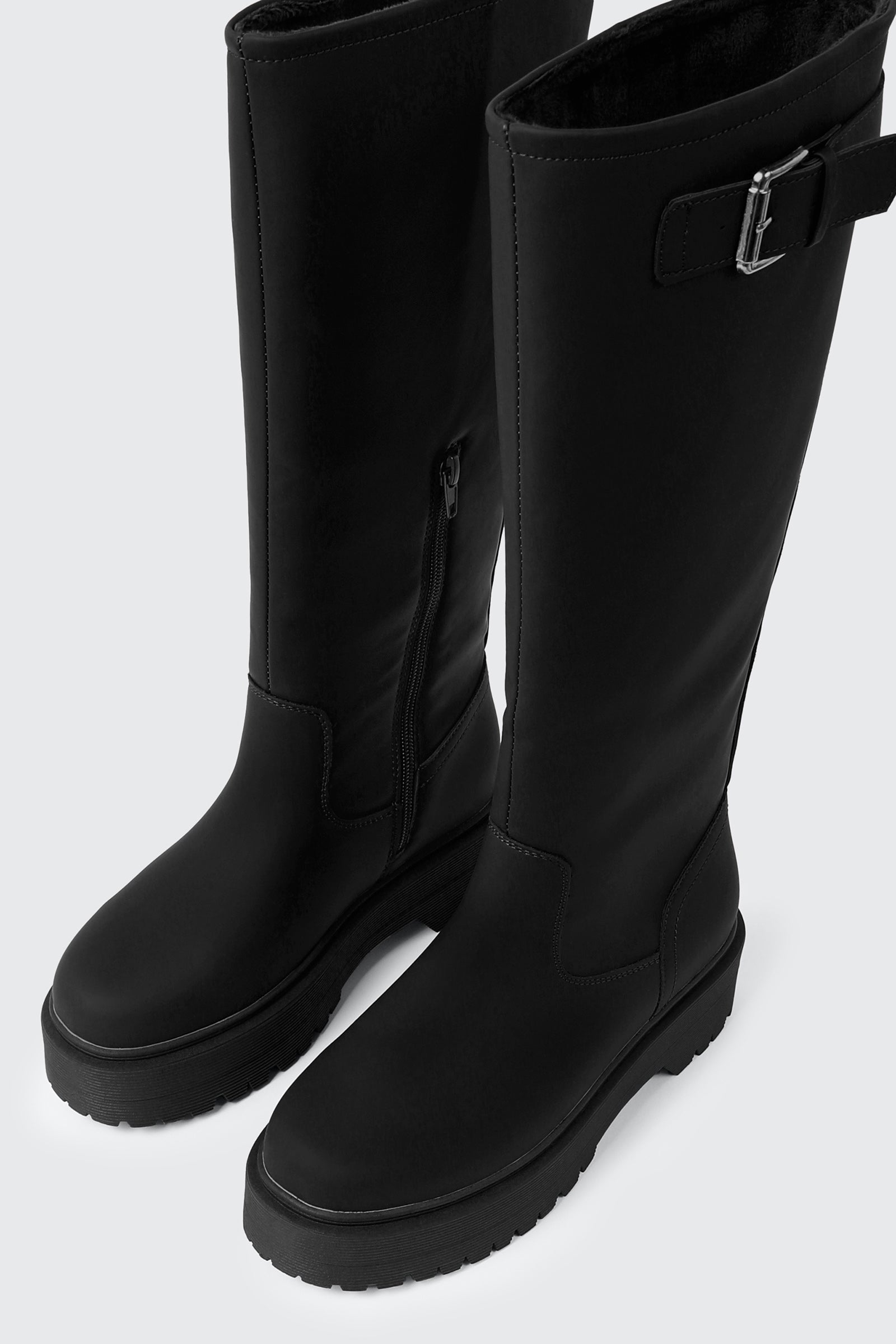 Warm Lined Tall Platform Boots