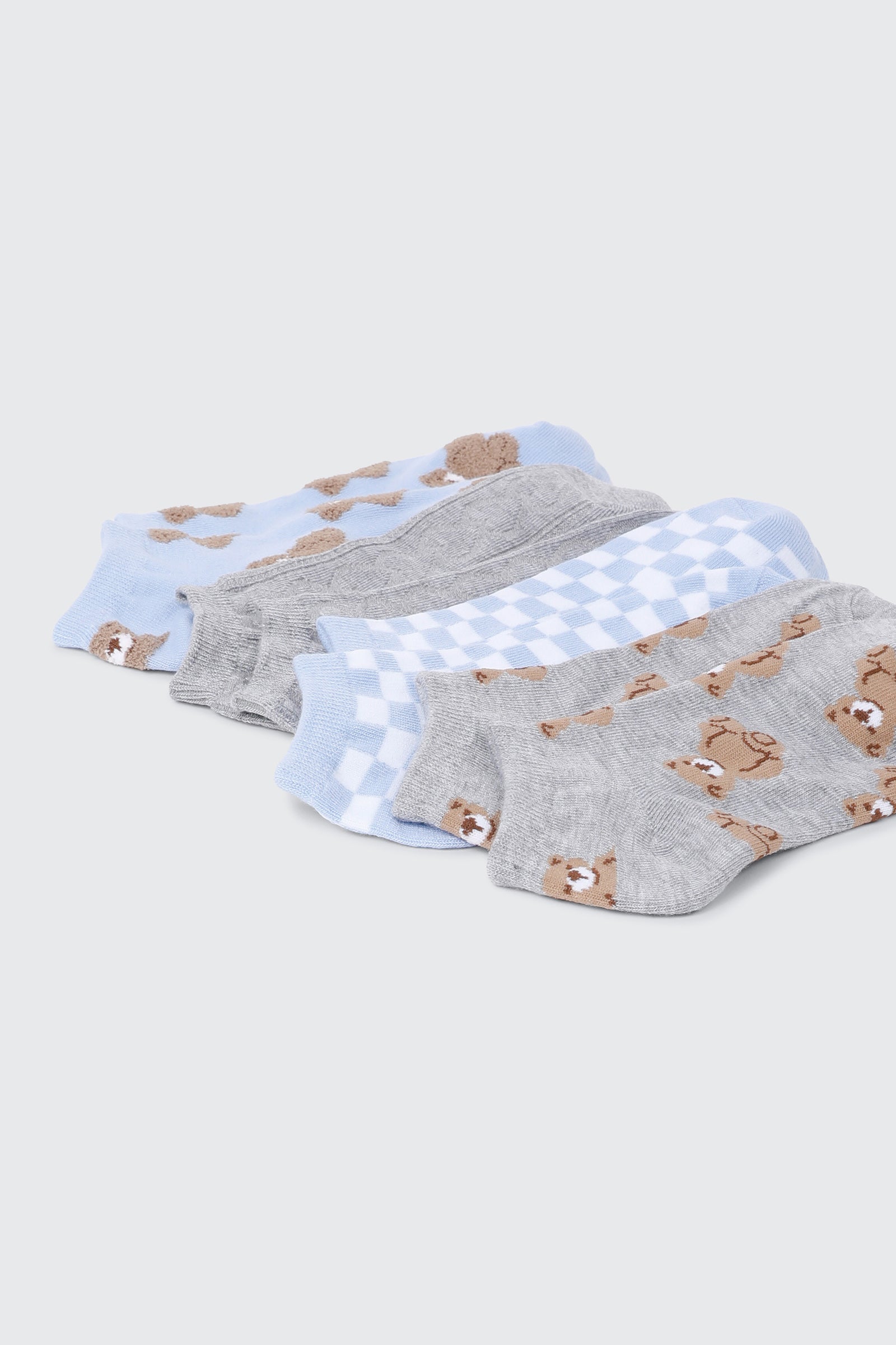 4-Pack Bear Ankle Socks