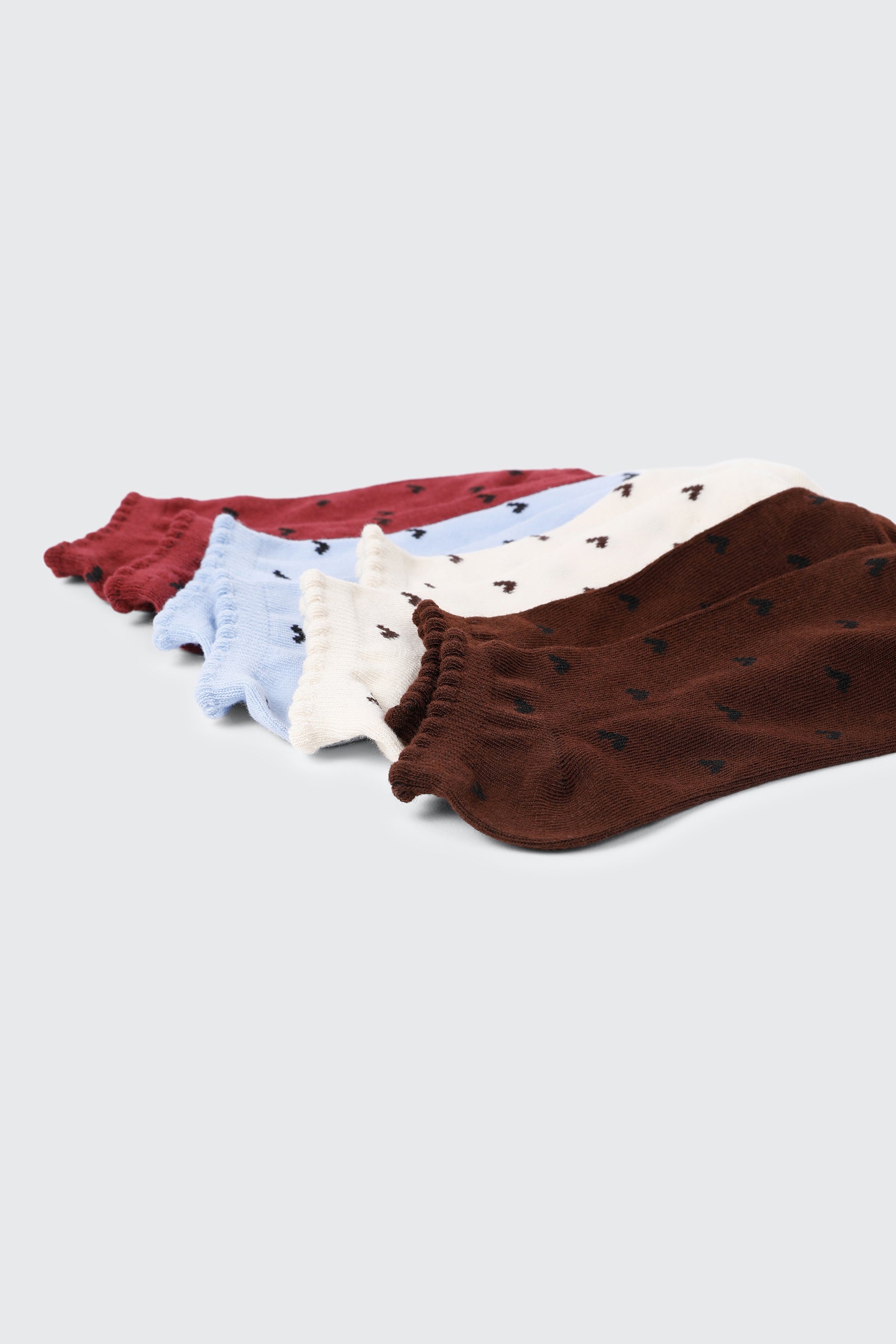 4-Pack Heart Ankle Socks