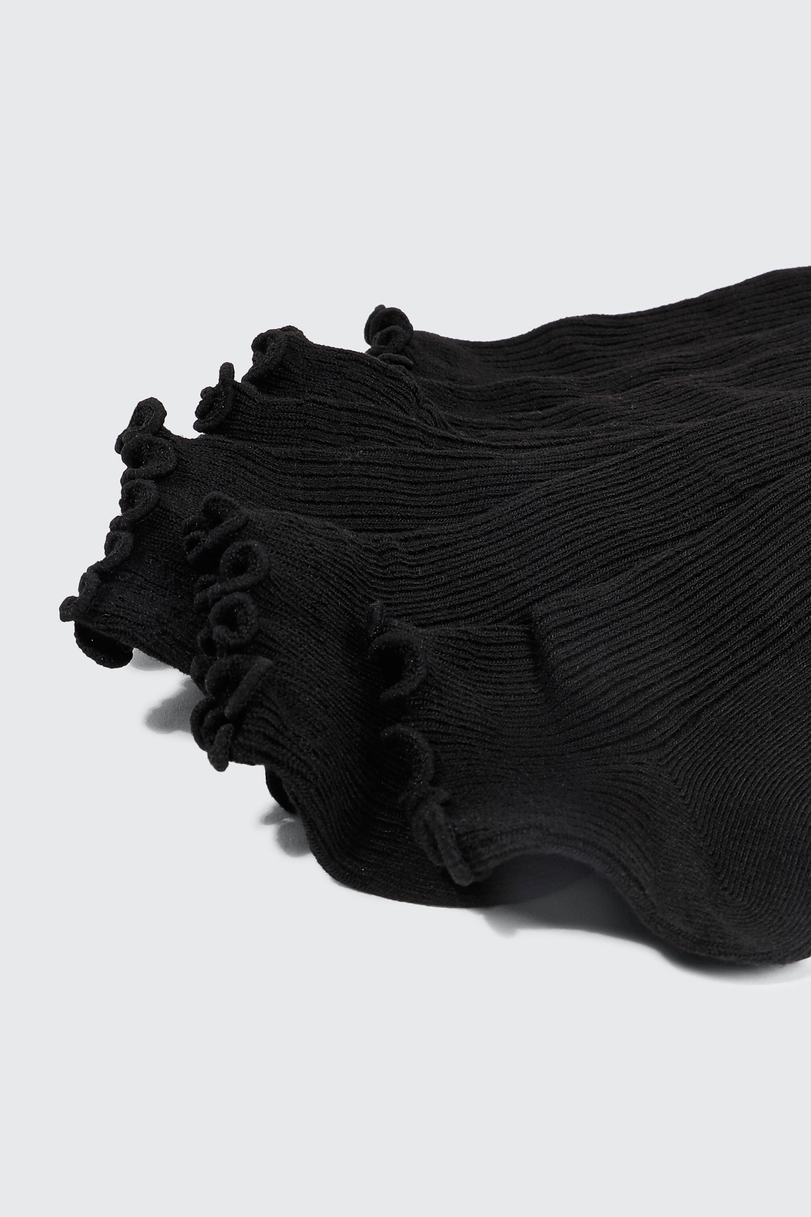 4-Pack Ruffled Edge Ankle Socks