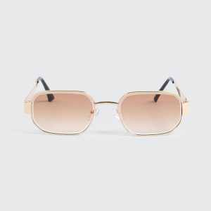 Metal Rectangular Sunglasses
