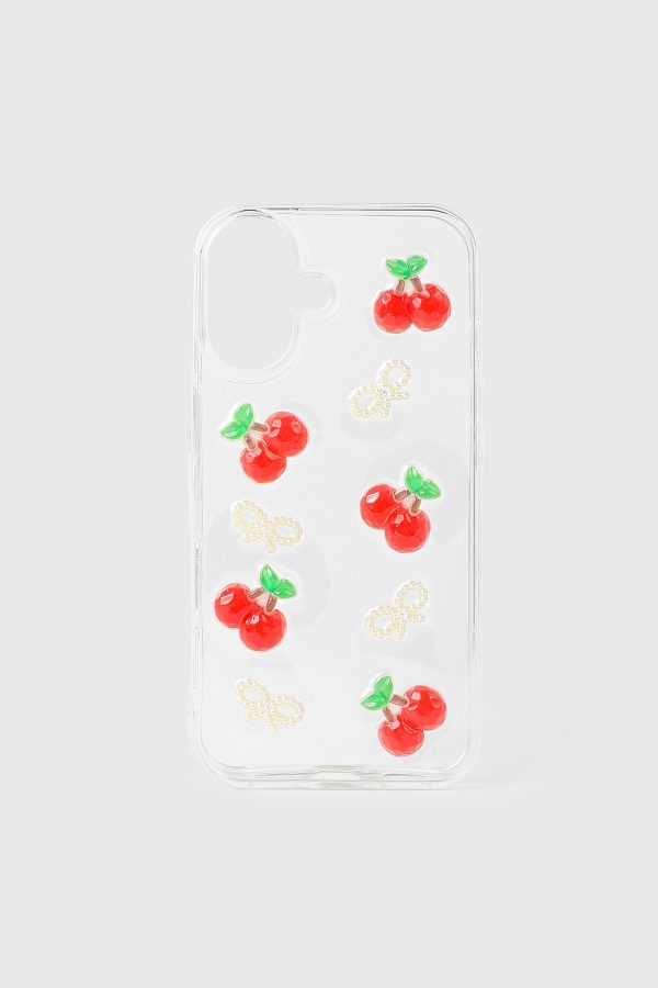 Clear Cherry Model 16 Phone Case