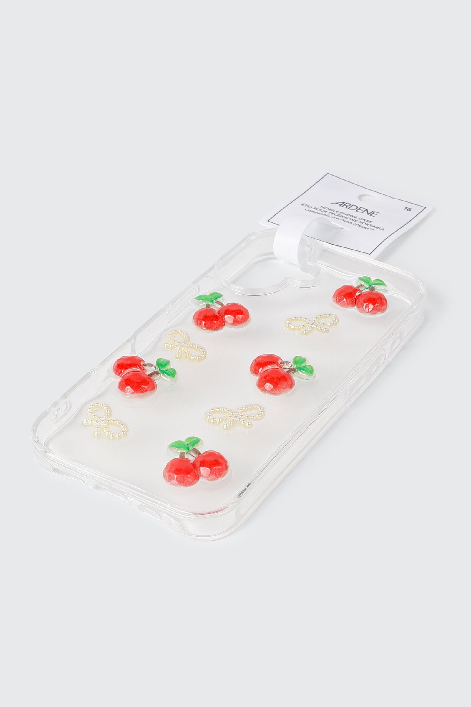 Clear Cherry Model 16 Phone Case