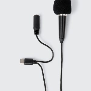 Mini Microphone with USB-C Adapter